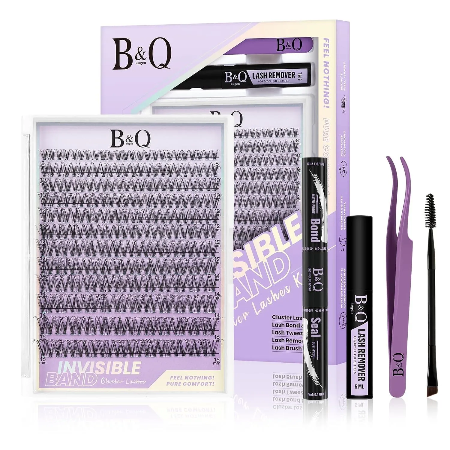 B&Q Lashes Extension Set 144PCS Venus Wimpern extensions 8-16 mm MIX