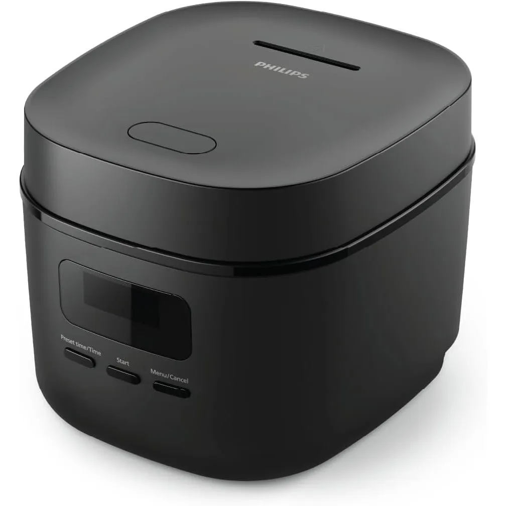 Philips Mini-Reiskocher 3000 Serie, Schwarz, 0,54 L