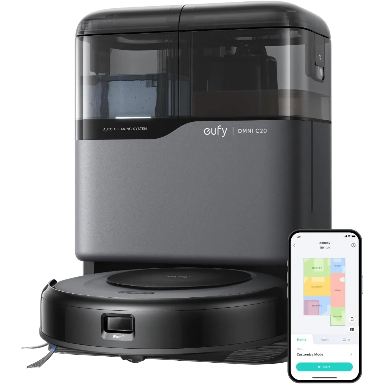 eufy Anker Saug- und Wischroboter Omni C20, All-in-One