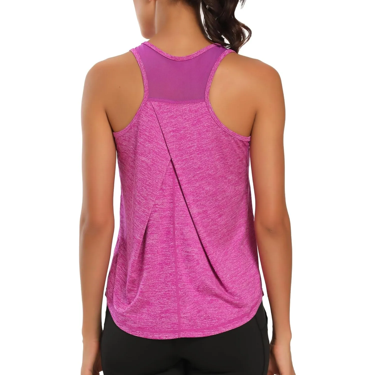 Damen Sport Tank Top Ärmelloses Leichte Fitness Top Yoga Oberteile