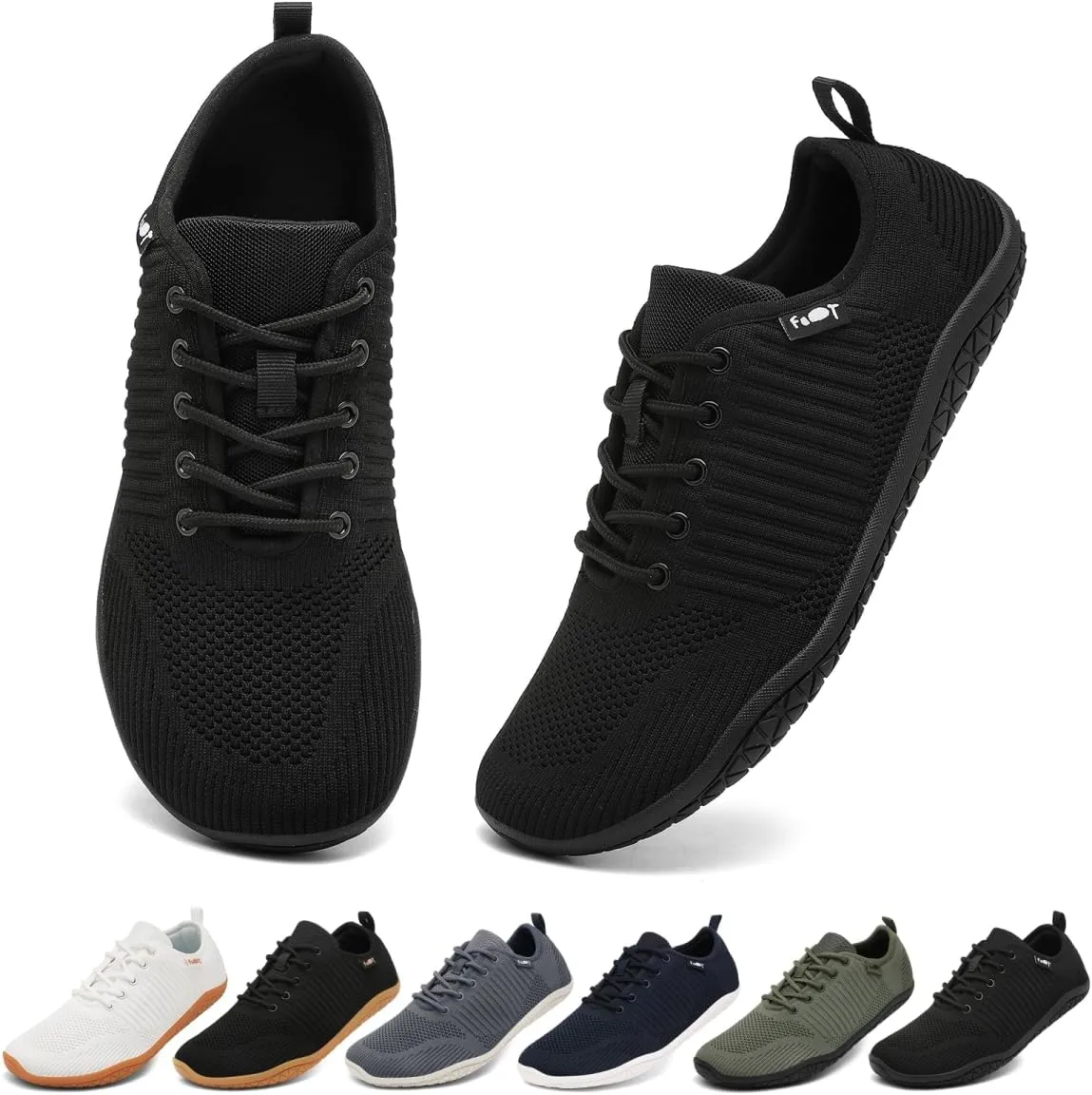 Geweo Barfuss Schuhe Damen Herren Barfußschuhe Laufschuhe Barfuß Sneaker Breite Zehenbox Zero-Drop Sohle Leicht Atmungs…