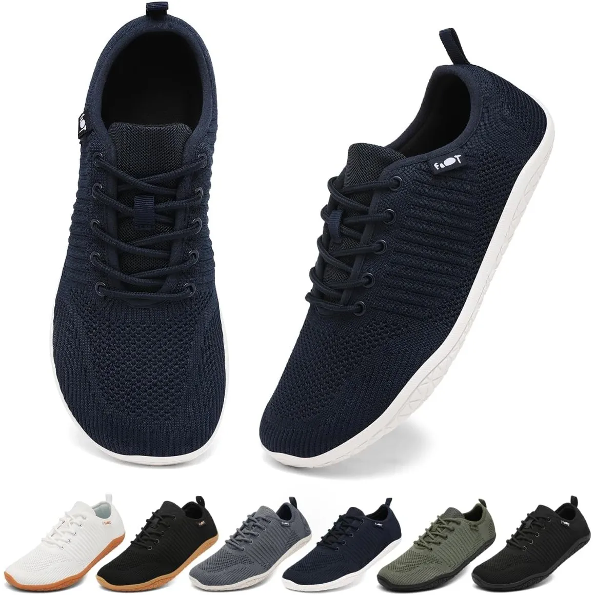 Geweo Barfußschuhe Herren Damen Breiter Zehenbox Zero Drop Sneaker Gr.37-47