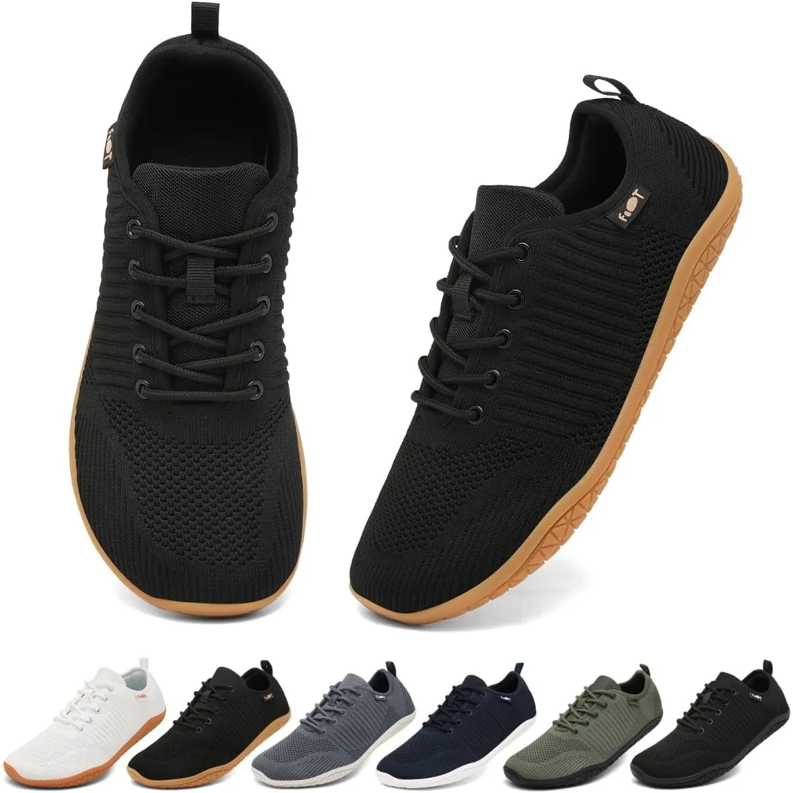 Geweo Barfußschuhe Herren Damen Breiter Zehenbox Zero Drop Sneaker Gr.37-47