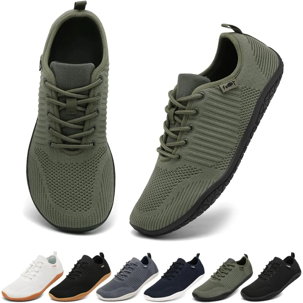 Geweo Barfußschuhe Herren Damen Breiter Zehenbox Zero Drop Sneaker Gr.37-47 | Atmungsaktiv lässiger Alltags-Look flexib…