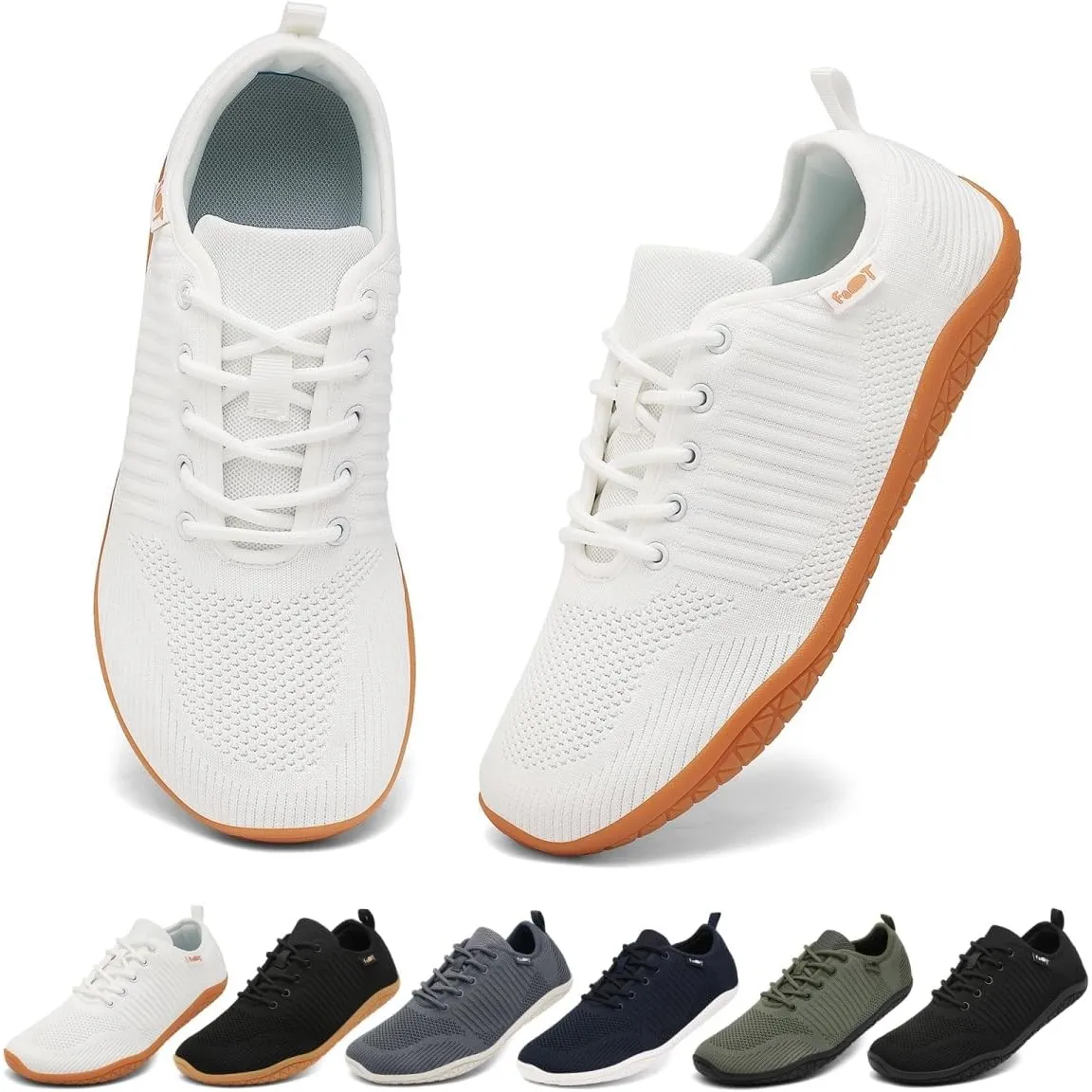 Geweo Barfußschuhe Herren Damen Breiter Zehenbox Zero Drop Sneaker Gr.37-47