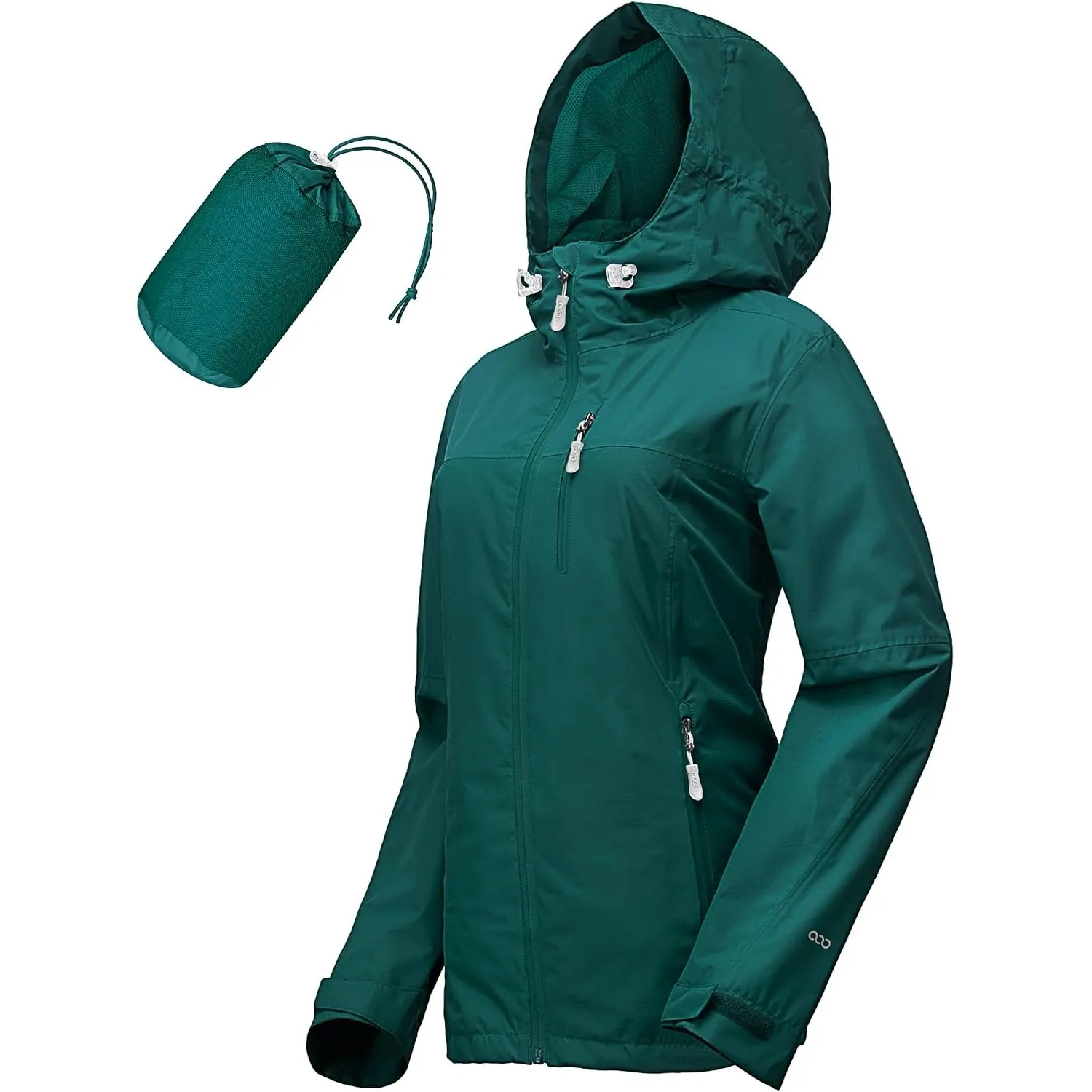33,000ft Regenjacke Damen Wasserdicht Outdoorjacke Atmungsaktiv Herbst Übergangsjacke Leichte Jacke mit Kapuze Windbrea…