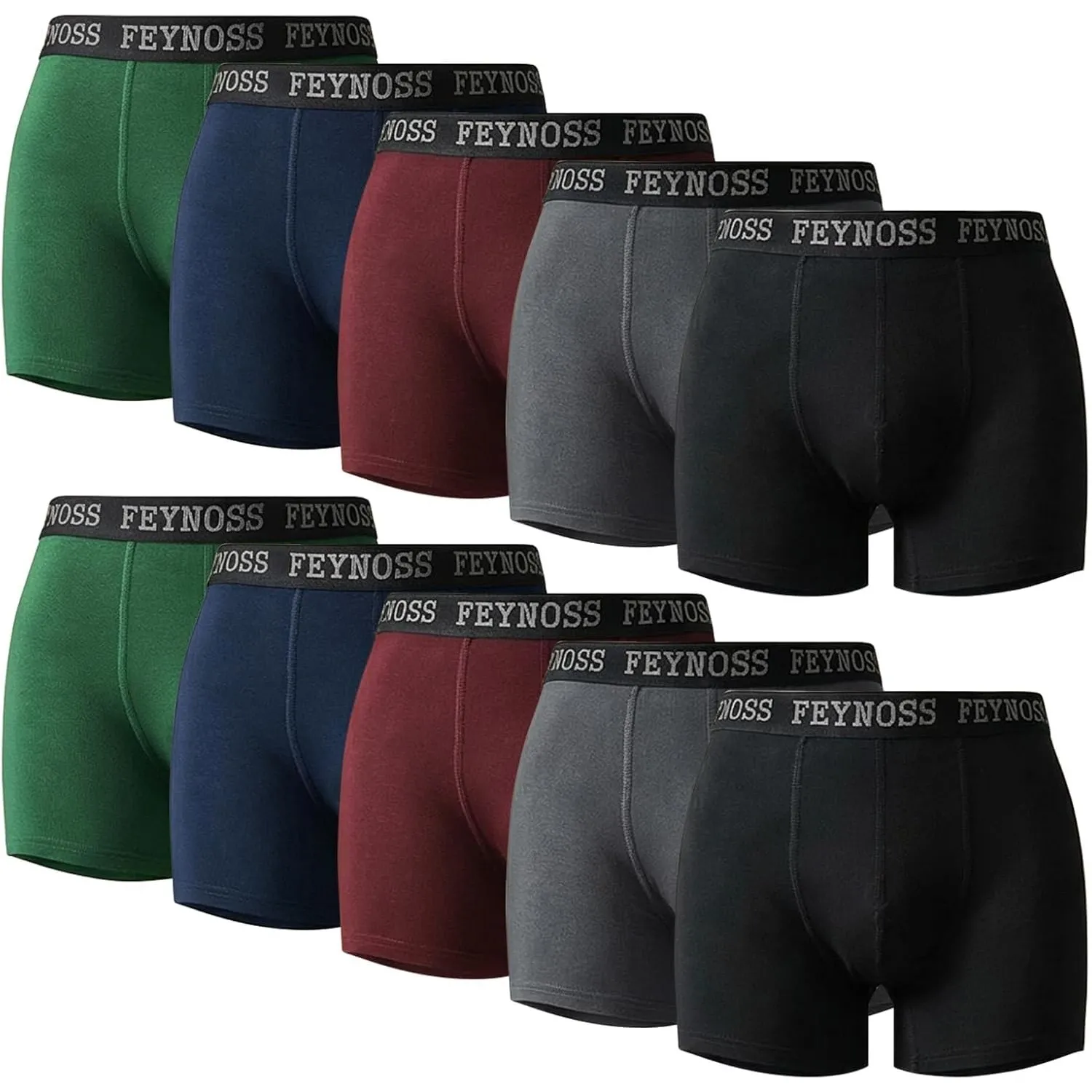 Boxershorts Herren 10er Pack aus Baumwolle, Unterhosen Männer