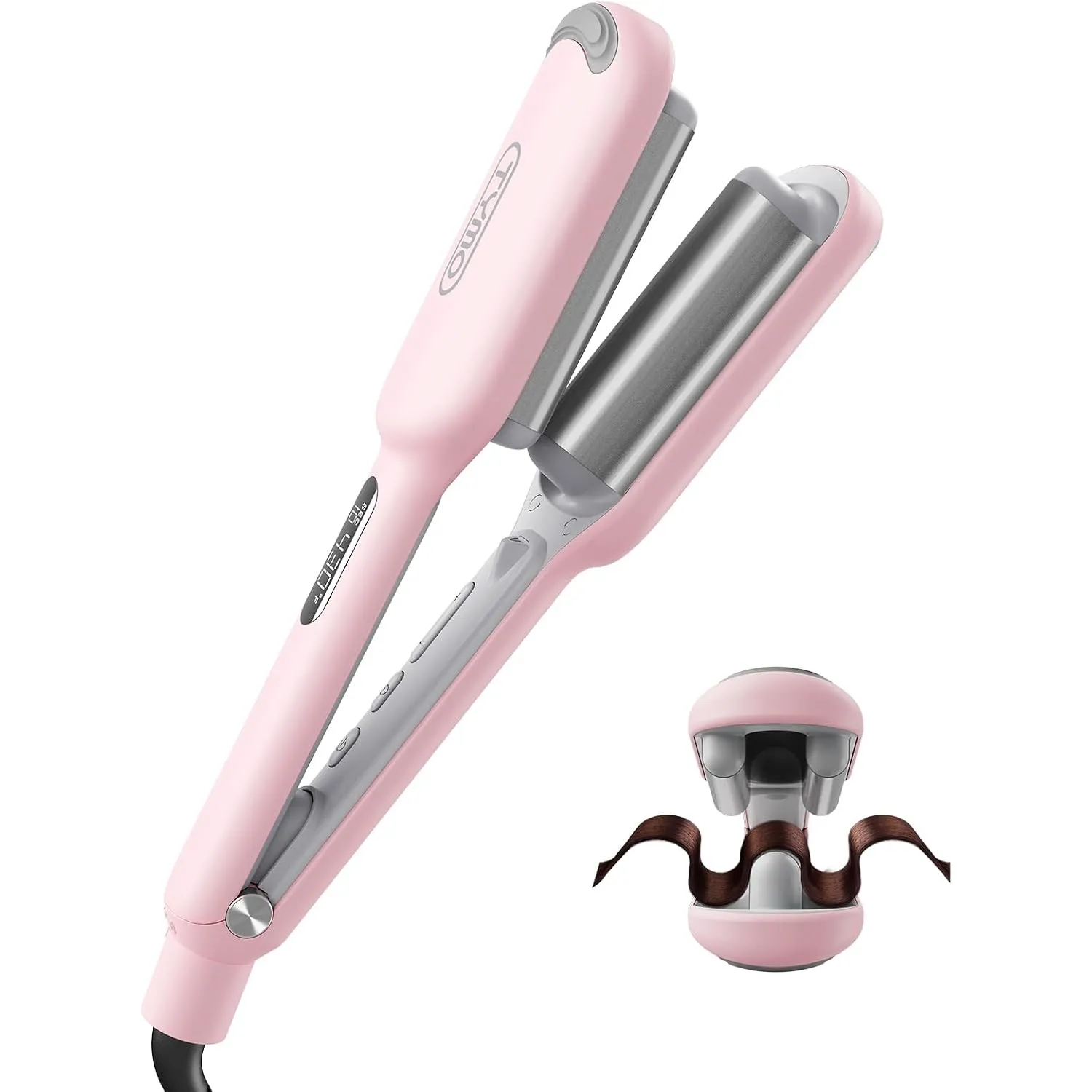 TYMO ROVY Welleneisen für haare, Lockenstab große Locken geeignet für Anfänger, Sofortiges Wellen, 25mm Ionen Keramik H…
