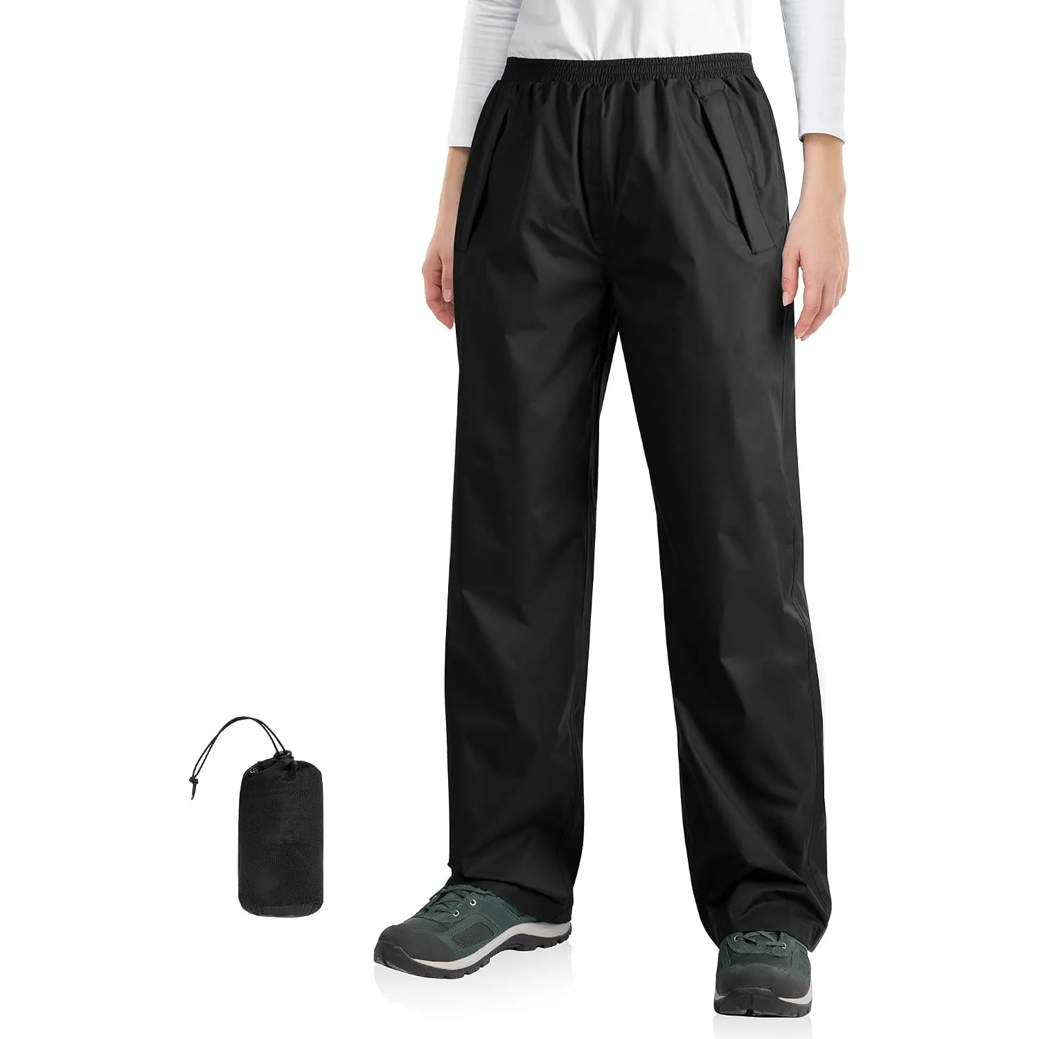 33,000ft Damen Regenhose wasserdichte Fahrrad Überziehhose Outdoor Hosen | Leichte, Reflektierende, Atmungsaktive Wande…