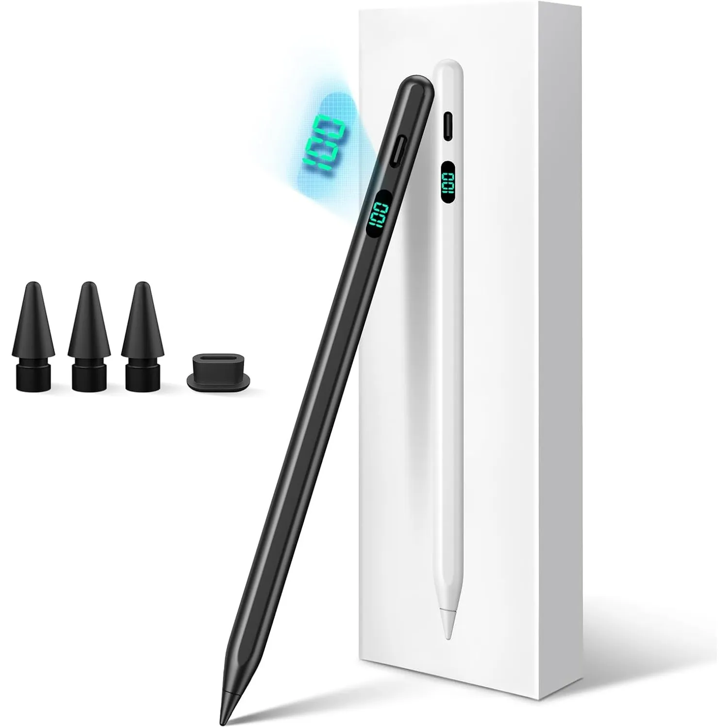 Pencil für iPad, Stylus-Stift mit LED-Ladeanzeige, 2X Schnellladung