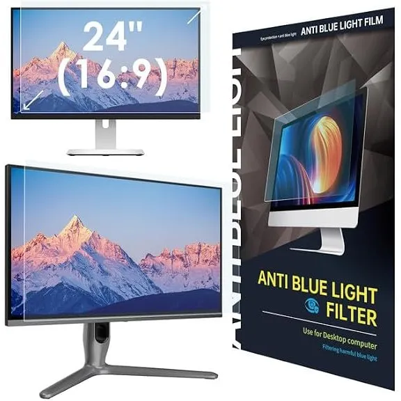 LAMA Anti Blaulichtfilter Schutzfolie für 24 Zoll Monitor, Sichtschutzfolie Blaulicht blockierende Displayschutzfolie, …