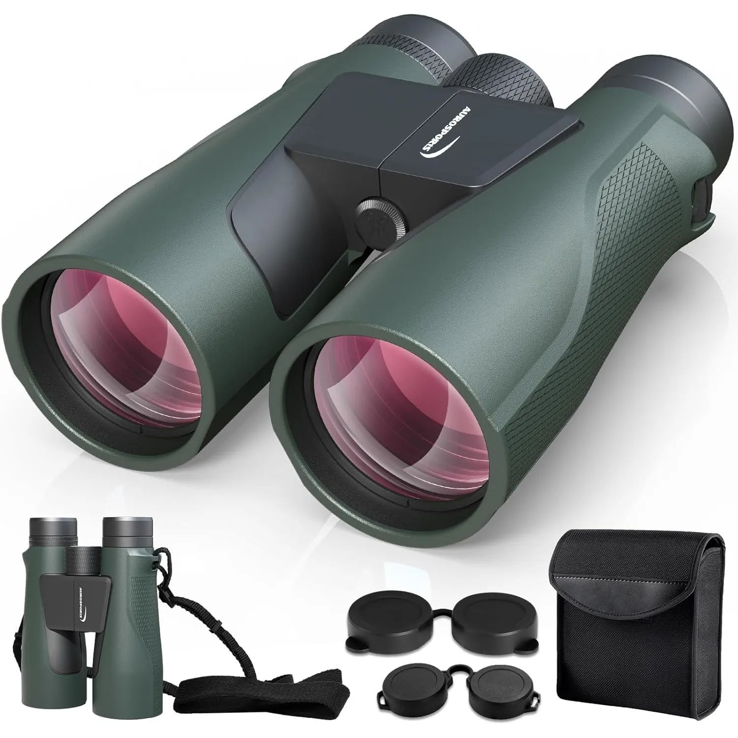 Aurosports 15x56 Fernglas für Erwachsene - HD Fernglas für Vogelbeobachtung Large View mit BAK4-Prisma klaren Low Light…