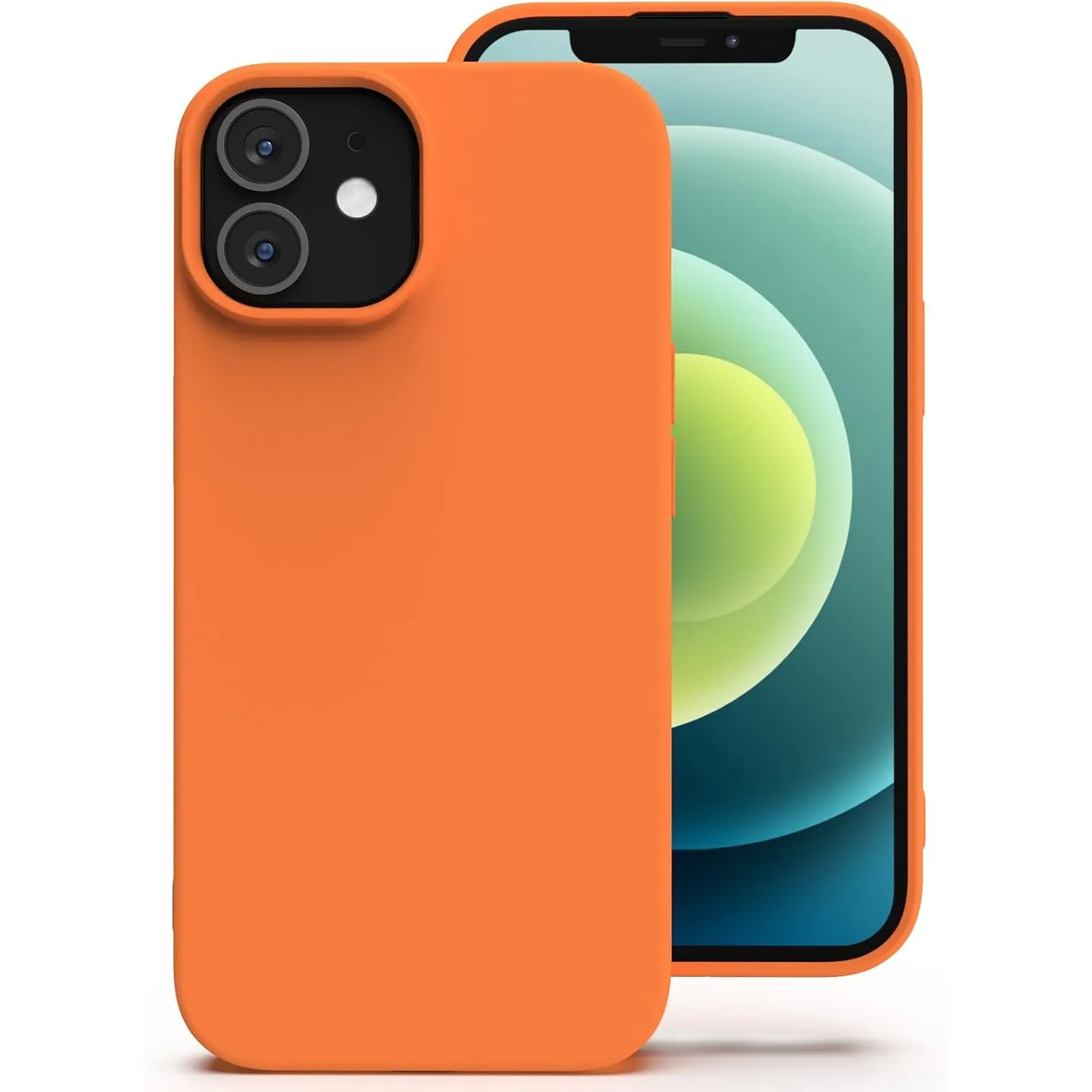 Zuvirelx Silikon Handyhülle für iPhone 12 Mini Hülle, Weiches Griff, Dünne, Minimalistisch, Stoßfest, rutschfest, Tasch…
