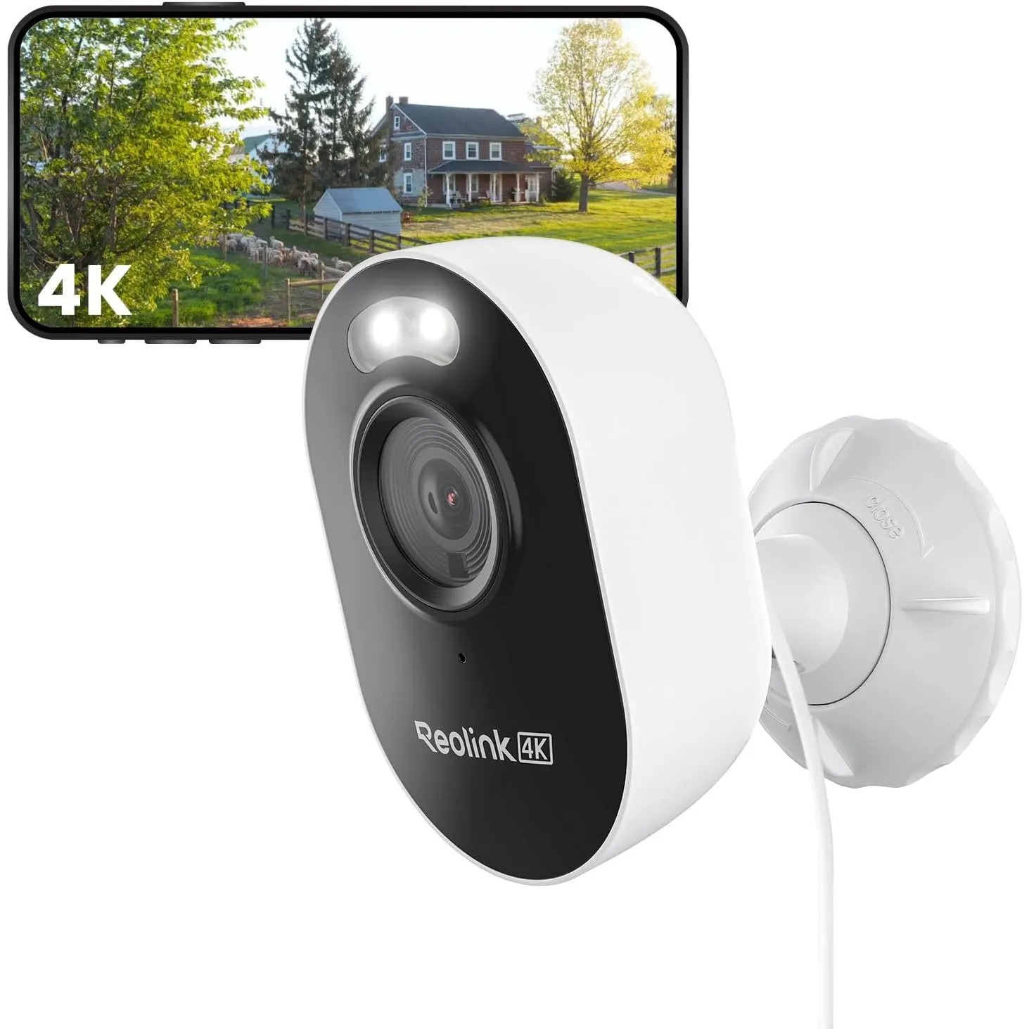 Reolink 4K Wi-Fi 6 Überwachungskamera Aussen mit 2,4/5GHz Dual-Band Wi-Fi