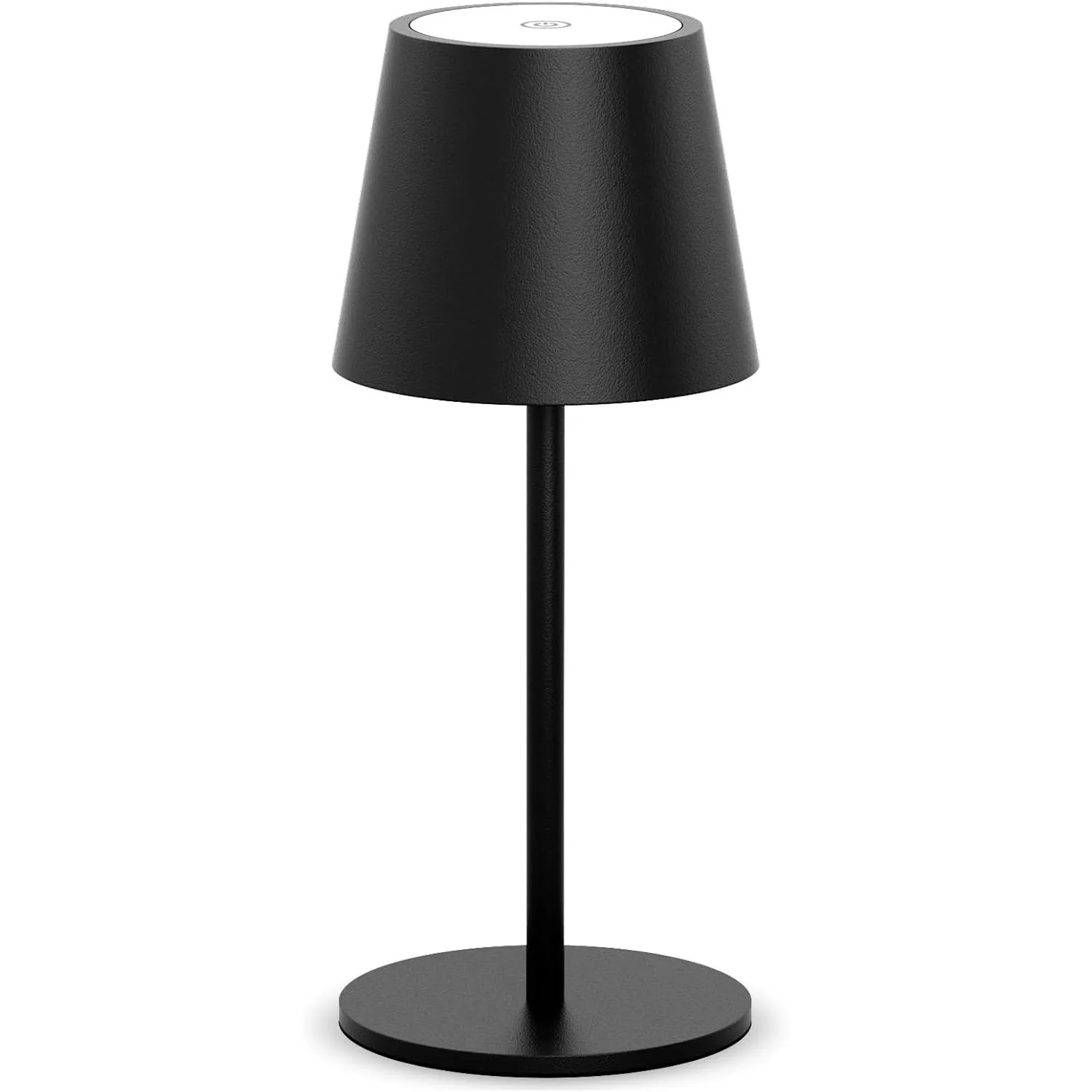 Dimmbare led akku tischleuchte 26CM, 5000mAh(5V 2A) (Schwarz)