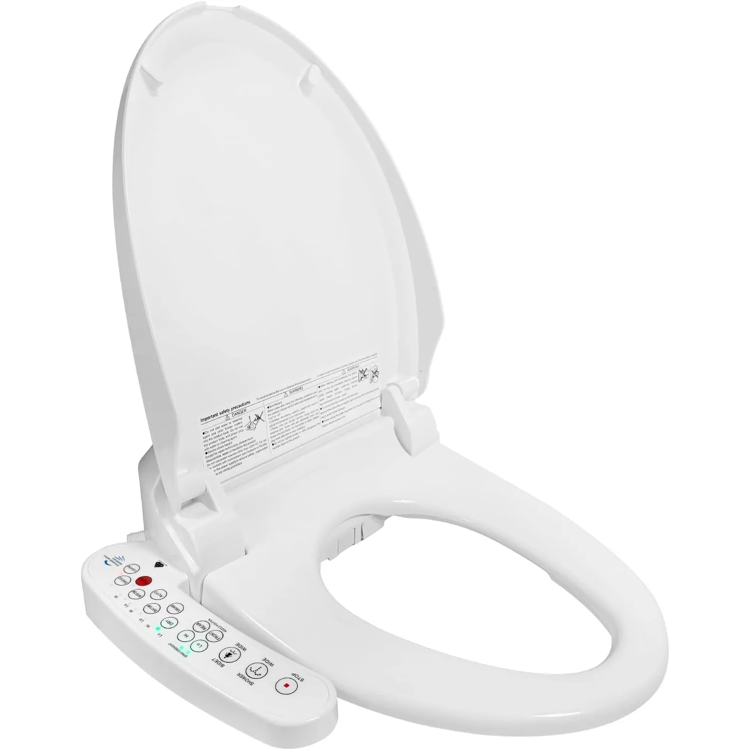 Intelligenter Smart Toilettensitz, Länglich, Elektronisches Bidet, WC Dusche, Beheizter Sitz Japanische Toilette, Mit S…