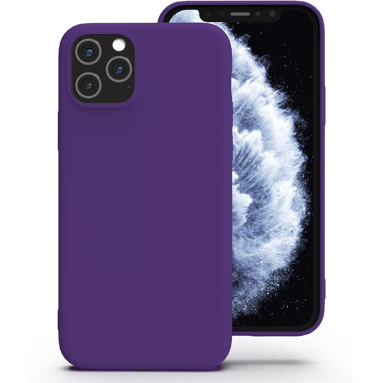 Zuvirelx Silikon Handyhülle für iPhone 11 Pro Hülle, Weiches Griff, Dünne, Minimalistisch, Stoßfest, rutschfest, Tasche…