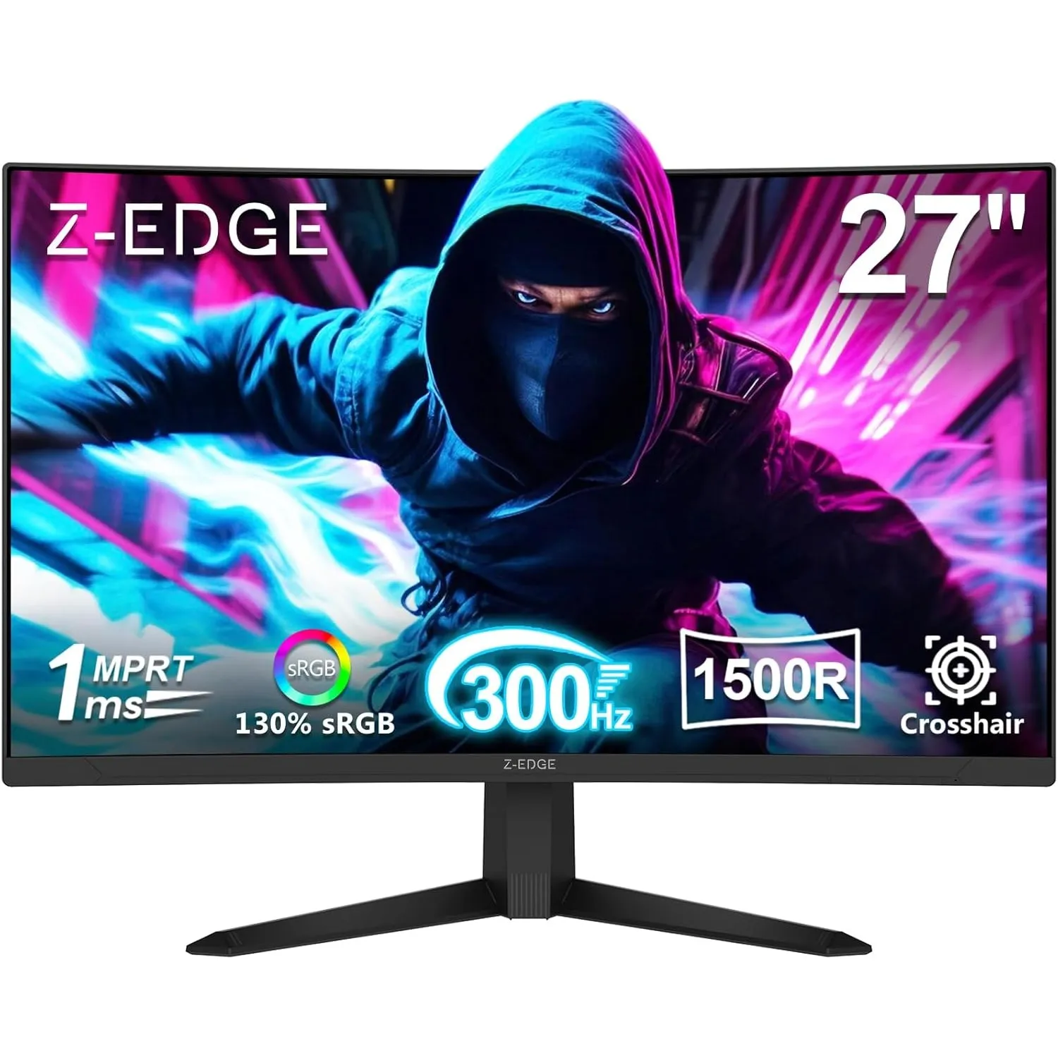 Z-Edge 27 Zoll Curved Gaming Monitor 300Hz 240Hz 1ms VA 4000:1 Kontrast