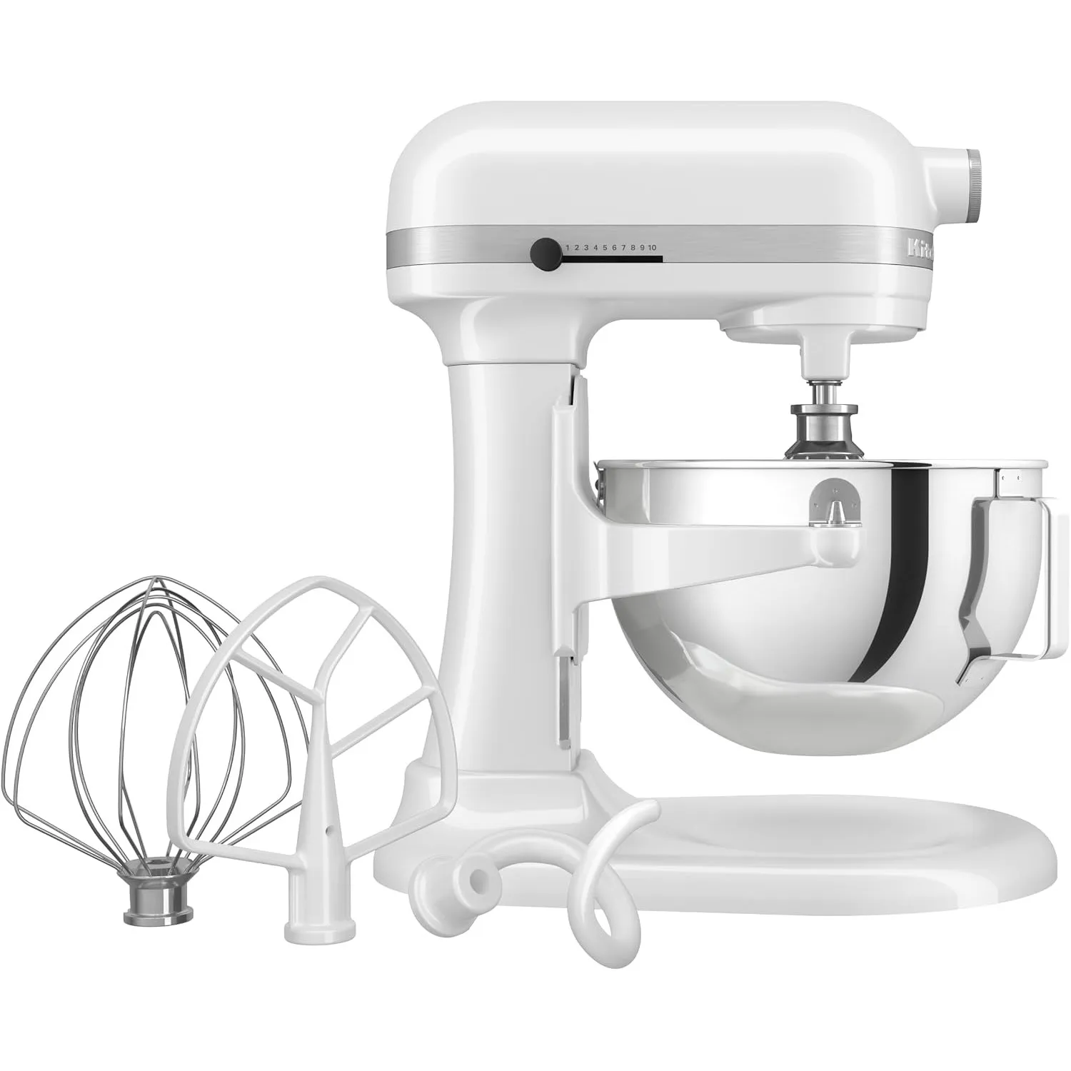 KitchenAid HEAVY DUTY KÜCHENMASCHINE MIT SCHÜSSELHEBER 5,2 L - WEISS 5KSM55SXXEWH