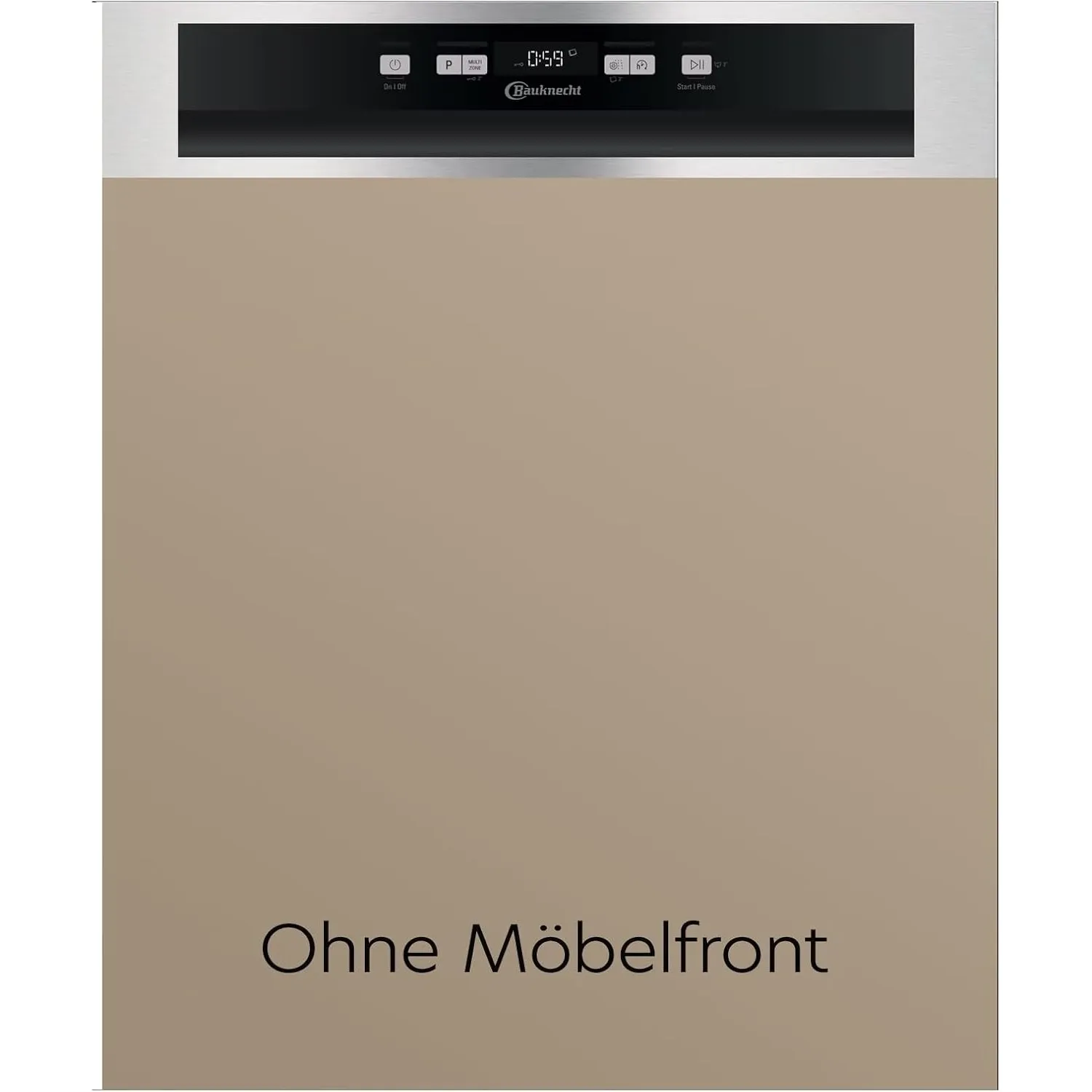 Bauknecht BK4PB14BN7A0X Integrierbarer Geschirrspüler/ 60 cm/ActiveDry – automatisches Türöffnungssystem/Startzeitvorwa…