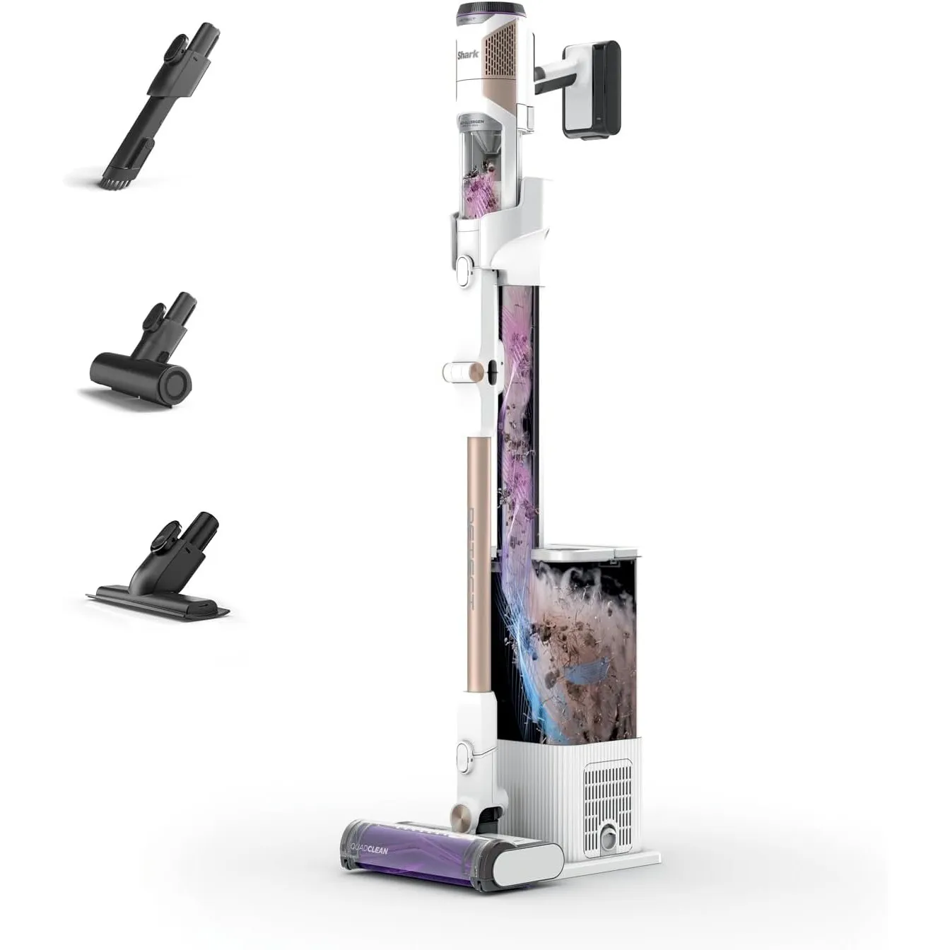 Shark Detect Clean & Empty Akku-Staubsauger, kraftvolle Saugkraft, DirtDetect, selbstleerende 2-l-Basis, 60 Min., Anti …