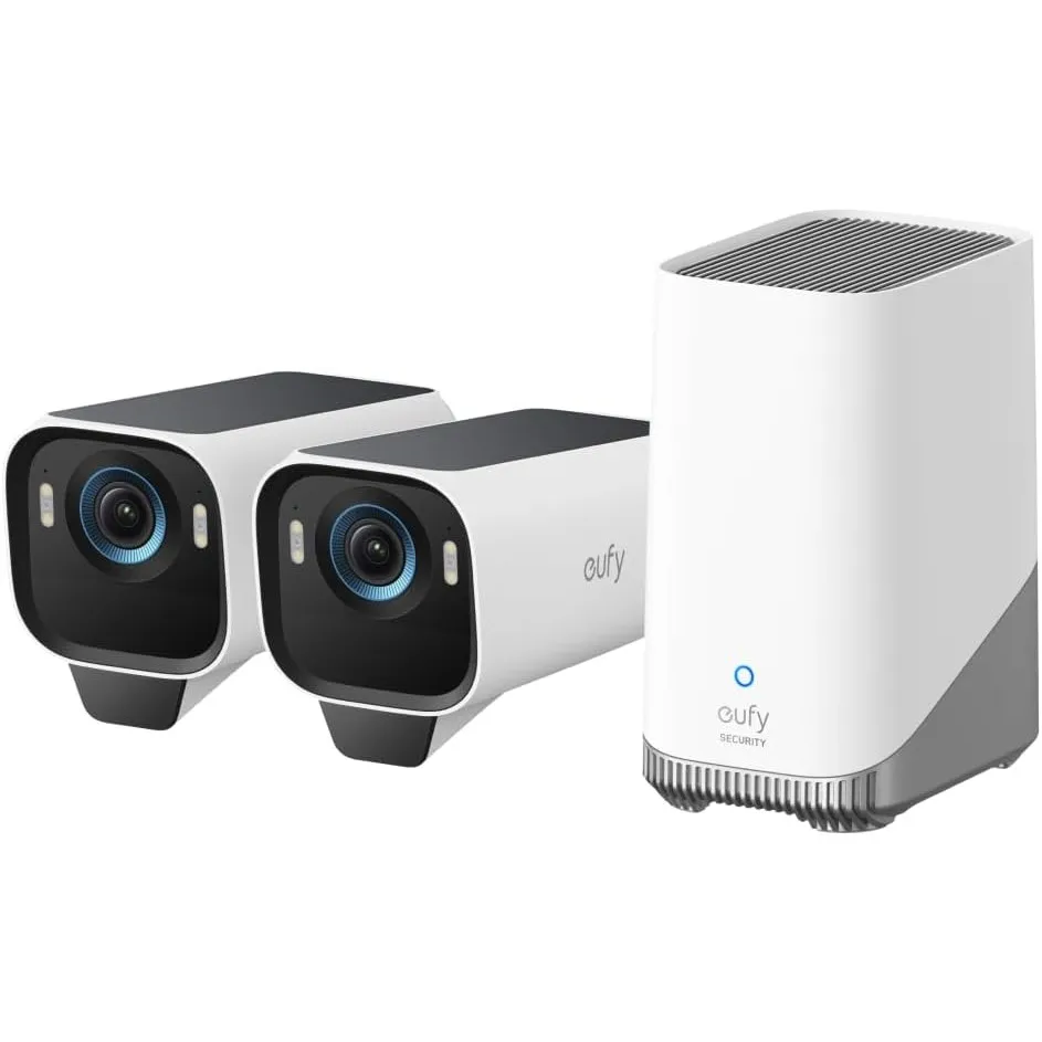 eufyCam S3 Pro 2-Kamera-Set, Überwachungskamera Außen, ohne Abo