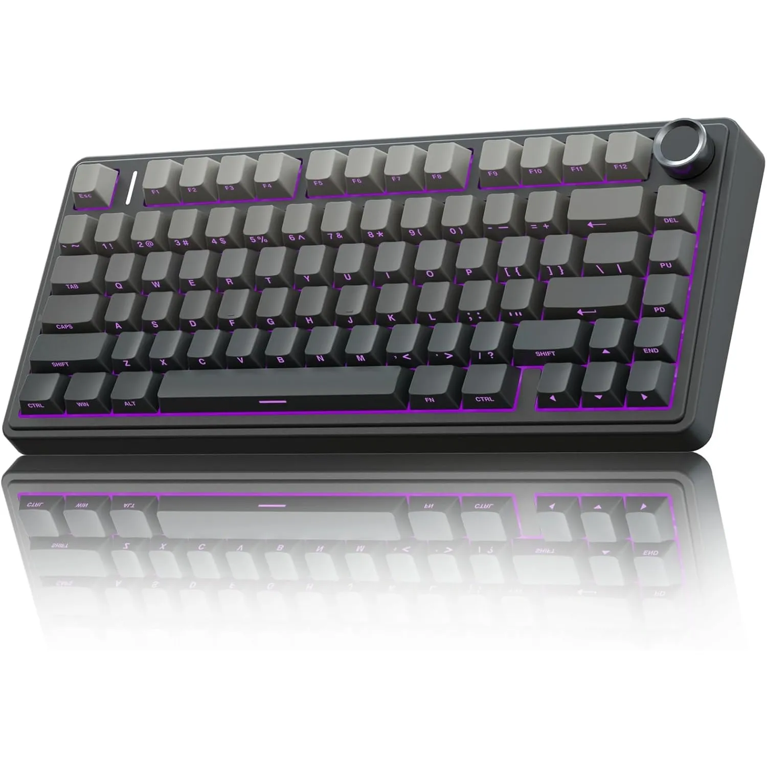 AULA F75 PRO Mechanische Tastatur Gaming,2.4GHz/Type-C/BT5.0 Mechanical Keyboard,Seitlich Graviert,Fünfschichtige Polst…