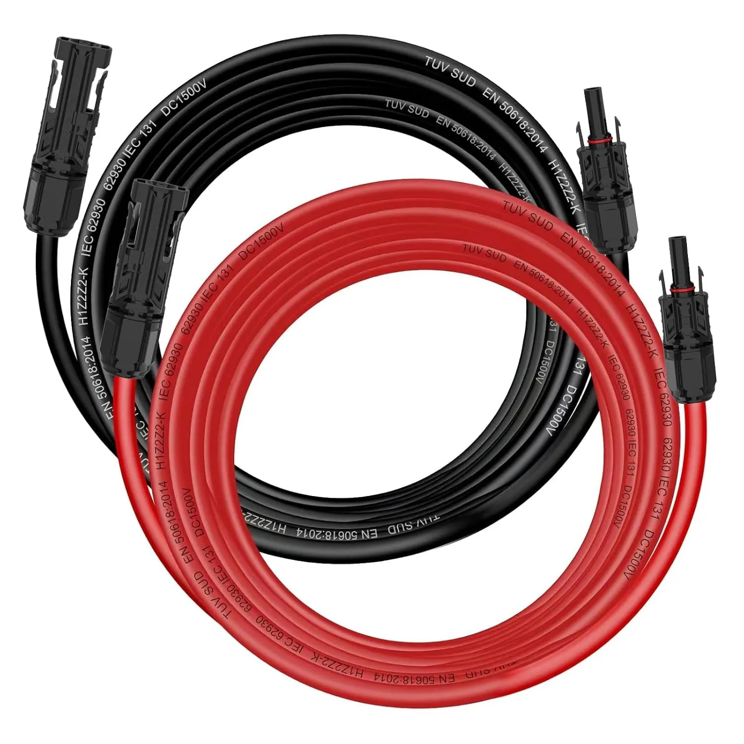 Solarkabel 4mm²/6mm², Solarkabel Verlängerung 1/2/3/5/8/10/13/15M (3M-AWG12/6mm)