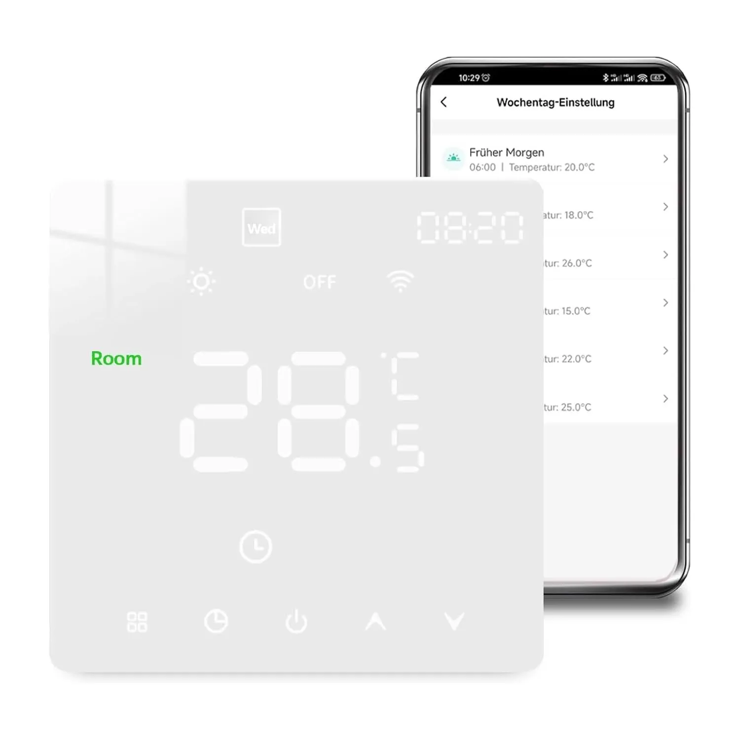 WiFi Thermostat Fussbodenheizung Für Wasser Fußbodenheizung