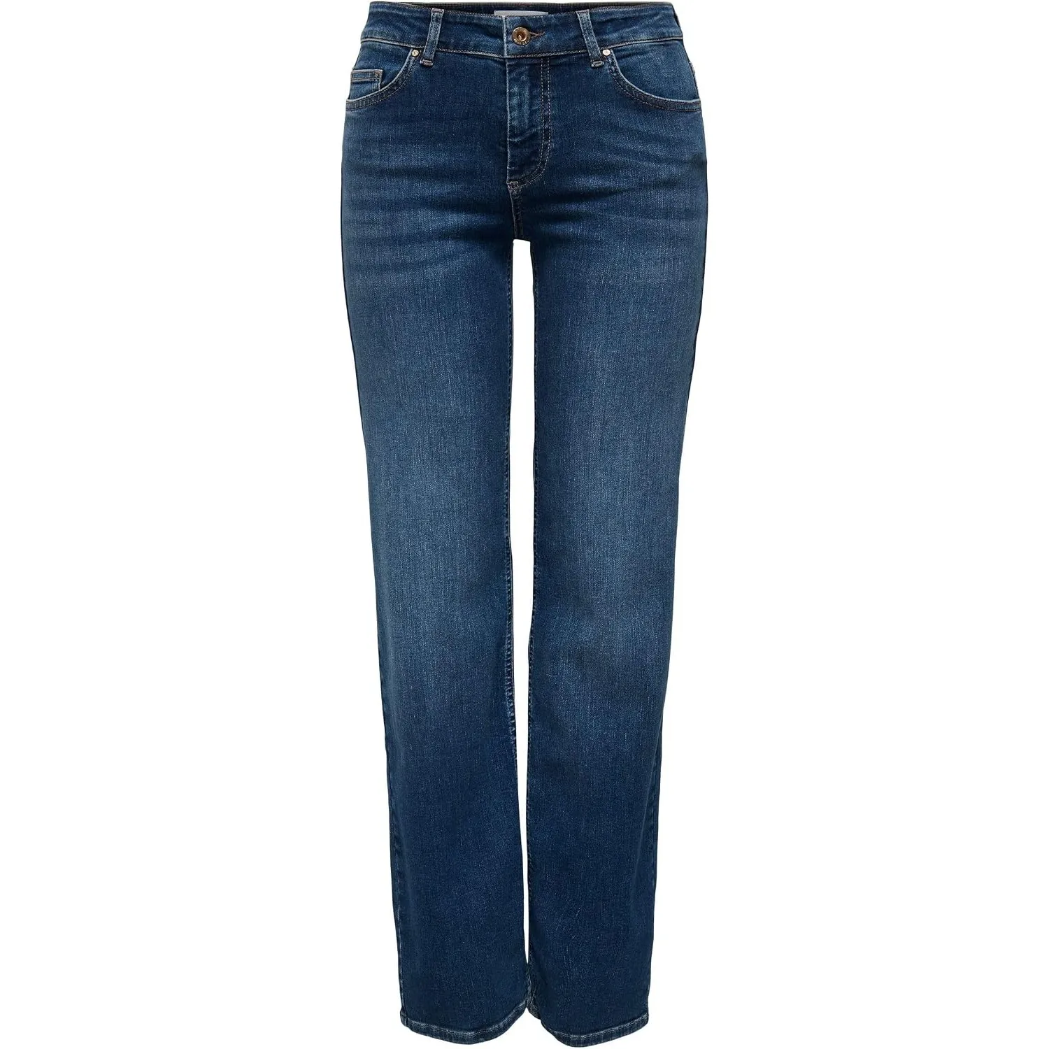 ONLY Female Straight-Fit Jeans ONLBLUSH Mittlere Taille Gerade geschnitten Jeans
