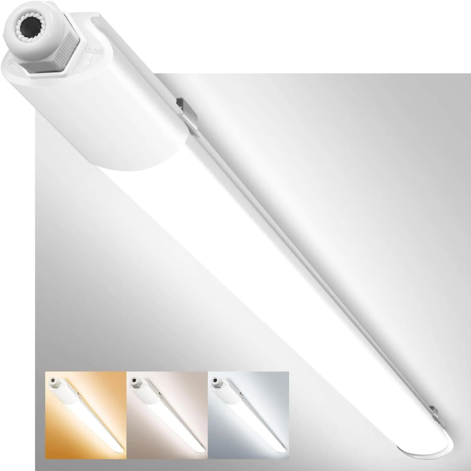 zemty Feuchtraumleuchte LED Röhre 120CM, 3000K/4000K/6500K 36W 3960LM LED Deckenleuchte, IP65 Wasserfest Lichtleiste fü…