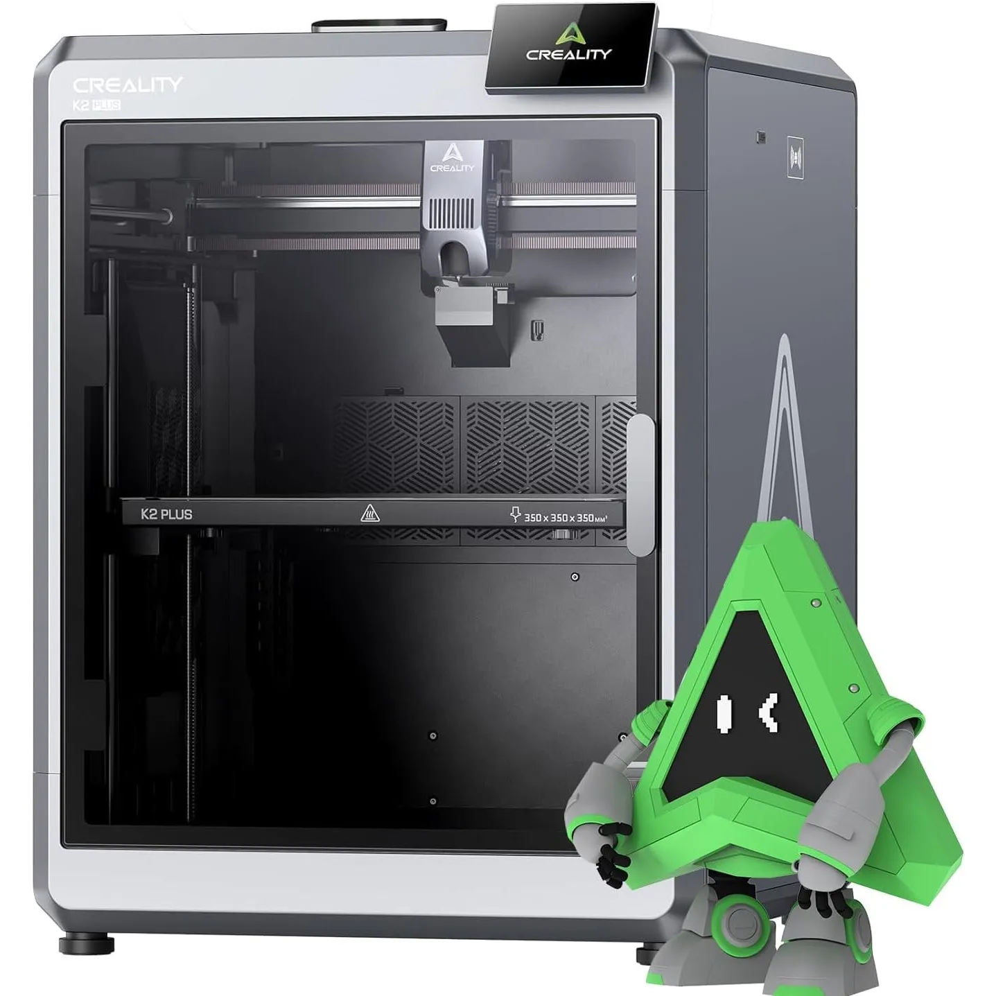 Creality K2 Plus 3D Drucker, Smart CFS (CFSx4 ist in bis zu 16 Farben erhältlich), Schritt-Servomotor-System, Dual-KI-K…