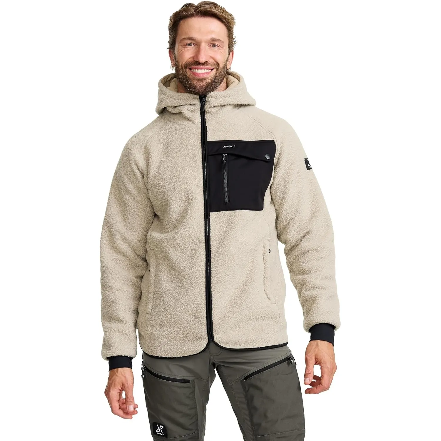 RevolutionRace Sherpa Hoodie für Herren, Outdoor Fleecejacken perfekt für Wanderungen und Outdoor-Abenteuer