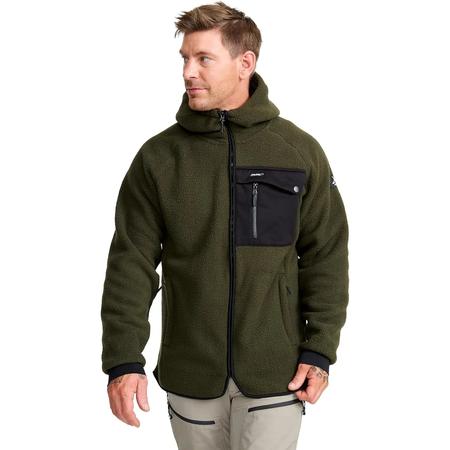 RevolutionRace Sherpa Hoodie für Herren, Outdoor Fleecejacken perfekt für Wanderungen und Outdoor-Abenteuer