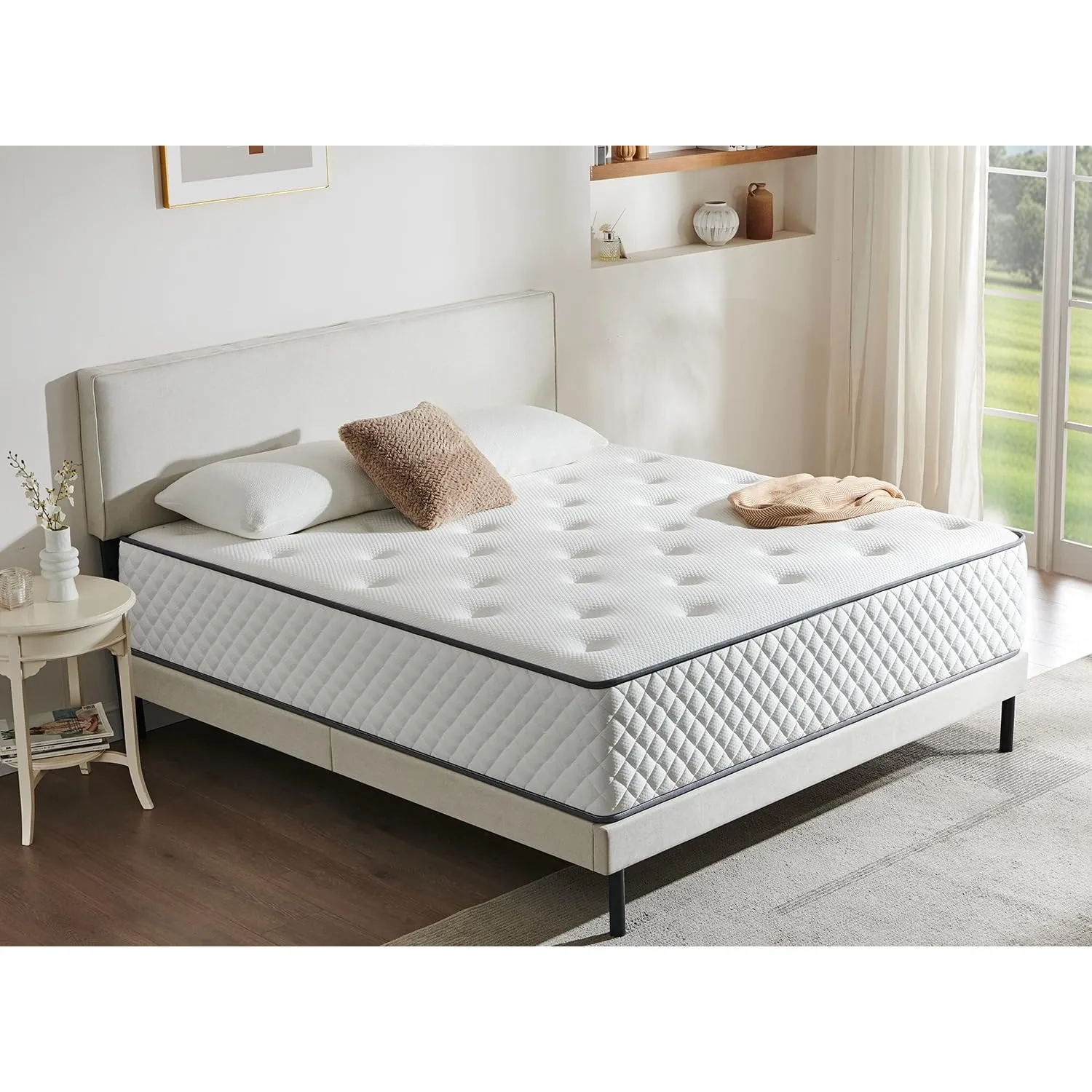 Matratze 180x200, Taschenfederkernmatratze H3, 7 Zonen Matratze | Federkernmatratze mit hochwertigem Komfortschaum, sta…