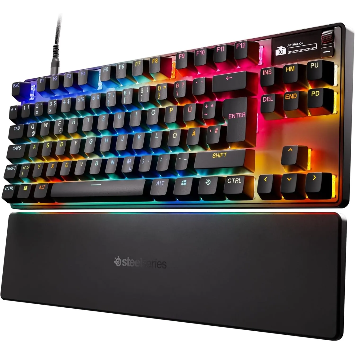 SteelSeries APEX PRO TKL Gen-3-Gaming-Tastatur – OmniPoint 3.0 analoge magnetische Schalter, Quickset-Auto-Presets (Sch…