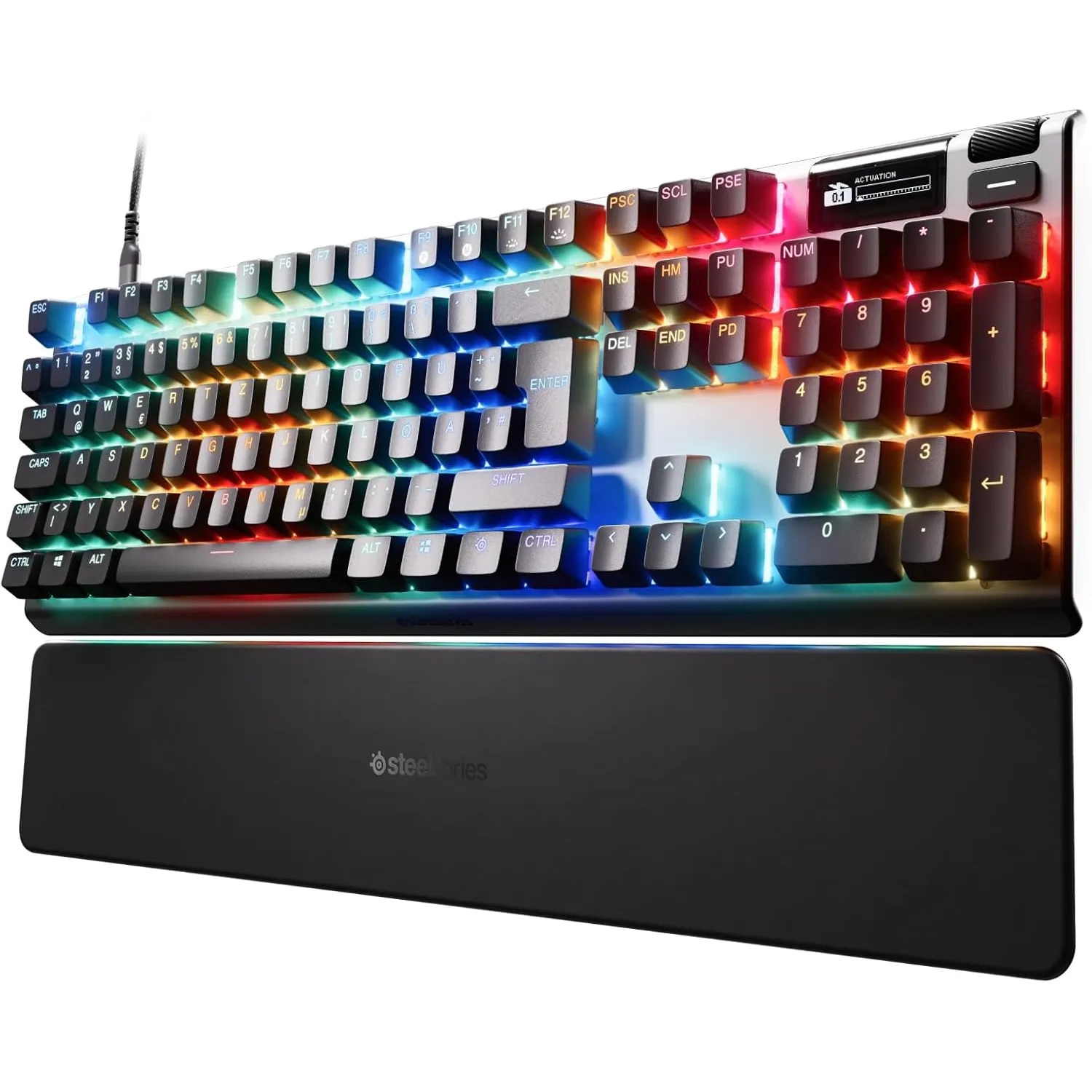 SteelSeries Apex Pro Gen 3 - Gaming Keyboard - Hall Effect Switches; OmniPoint 3.0 - Adjustable Actuation - Game-Ready …