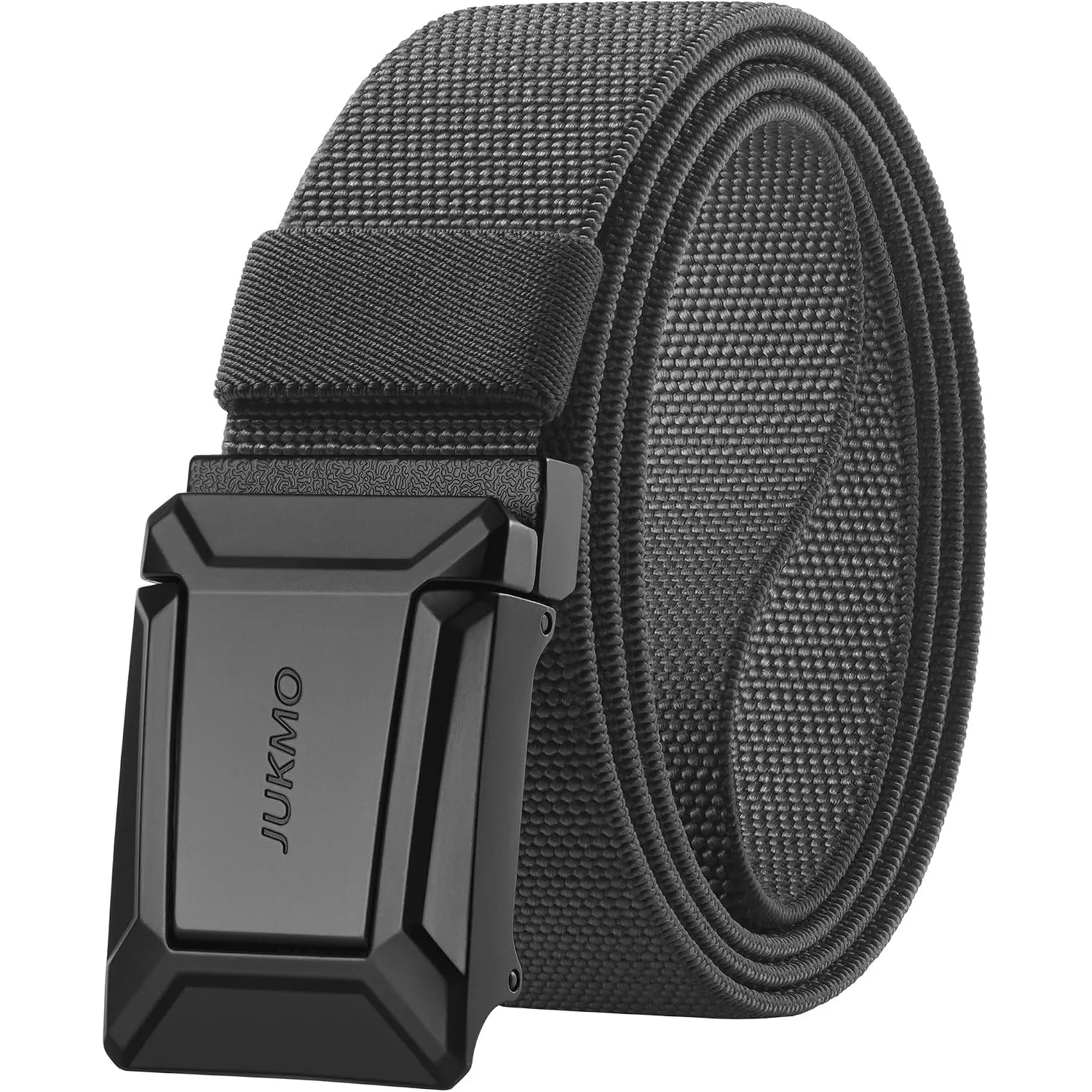 JUKMO Taktischer Stretchgürtel für Männer, Militär Arbeit Rigger Wandern,3,8cm elastische Nylon Web Ratsche Schnellspan…