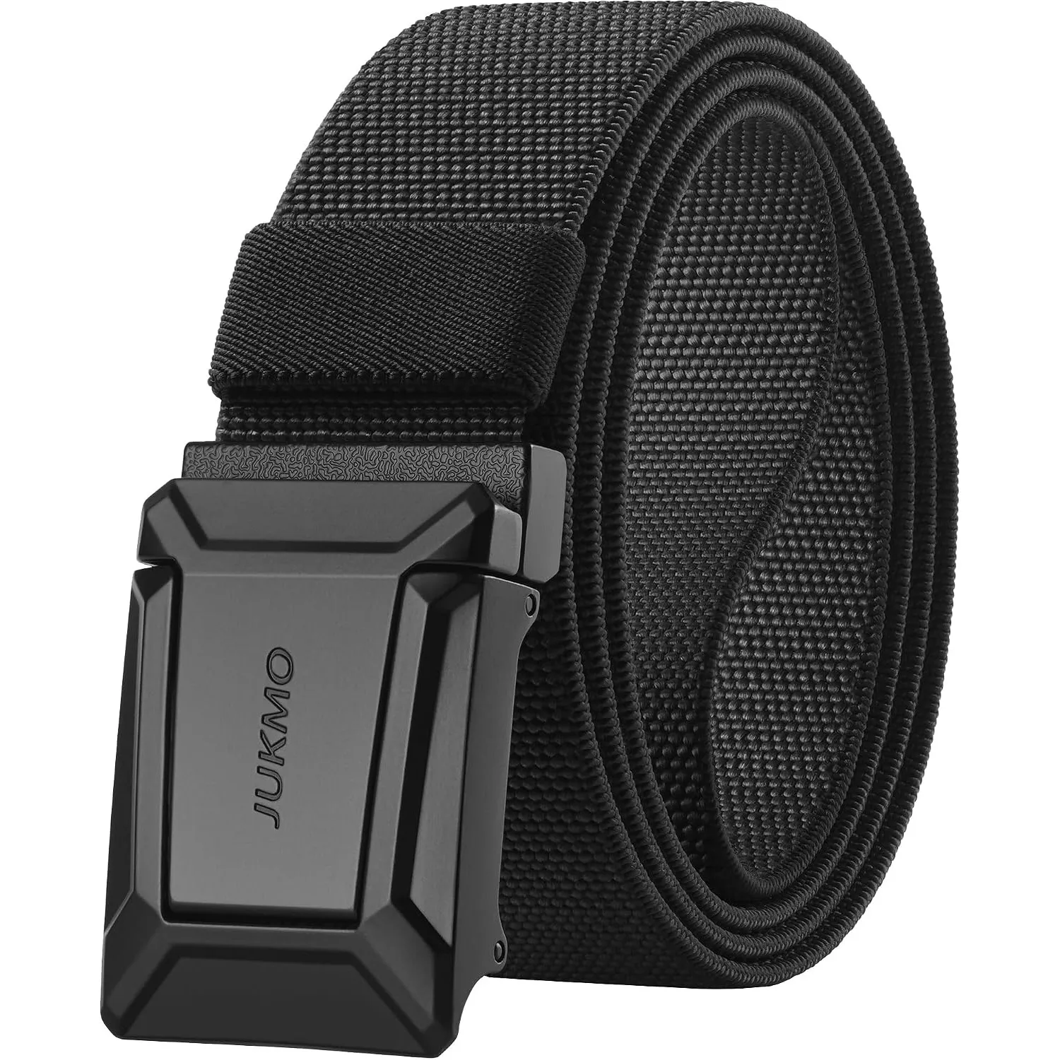 JUKMO Taktischer Stretchgürtel für Männer, Militär Arbeit Rigger Wandern,3,8cm elastische Nylon Web Ratsche Schnellspan…