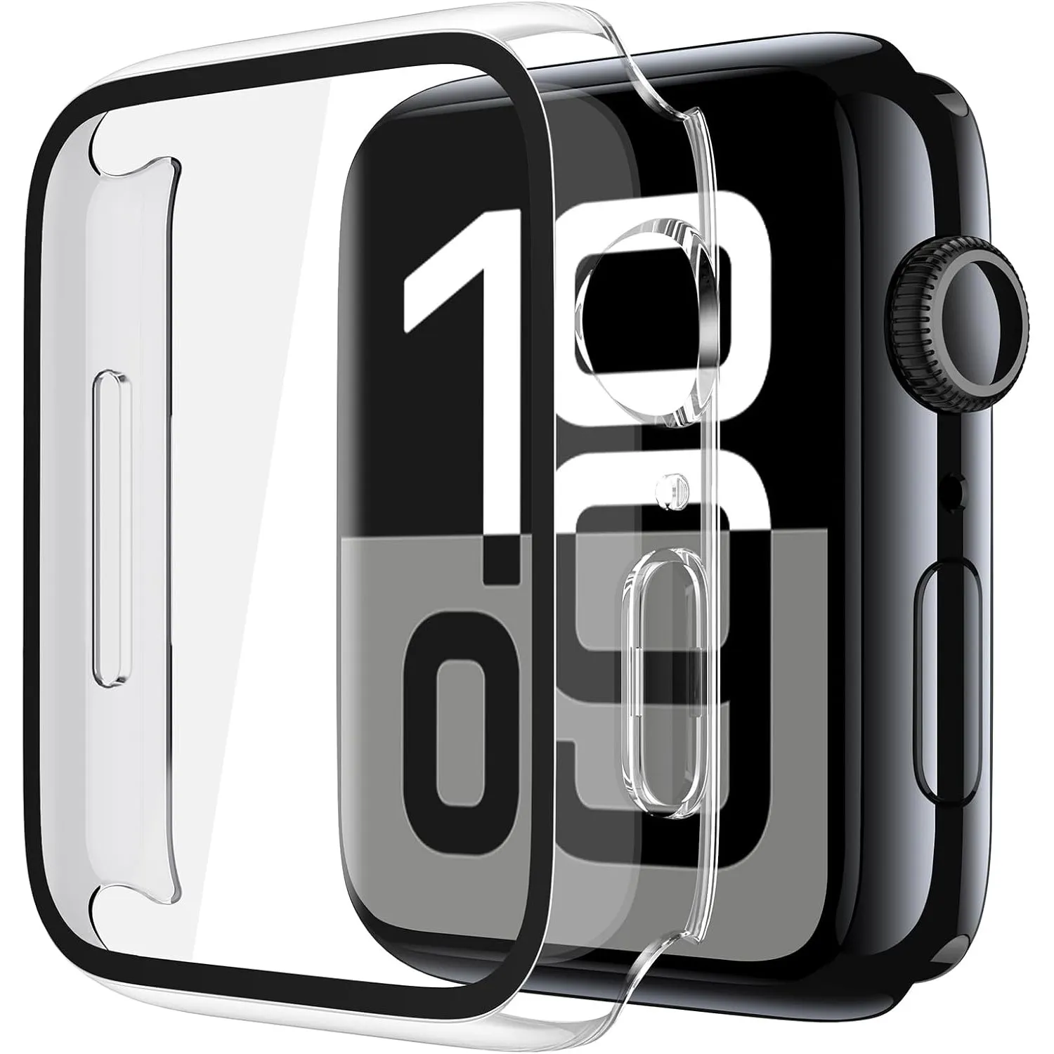 Misxi Schutzhülle mit Displayschutz für 42mm Apple Watch Series 11/10 | 2 Stück, Harte PC-Hülle, Gehärtet Displayschutz…