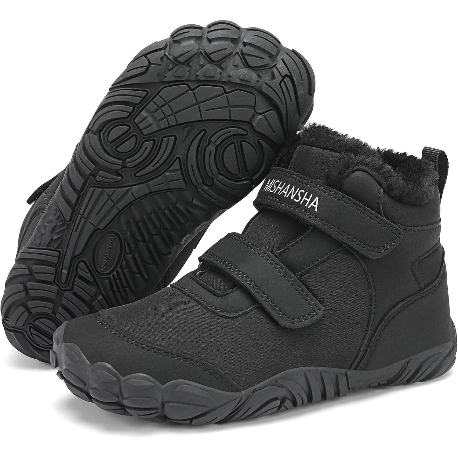 Mishansha Kinder Winter Barfußschuhe Warme Winterschuhe Gr.25-36
