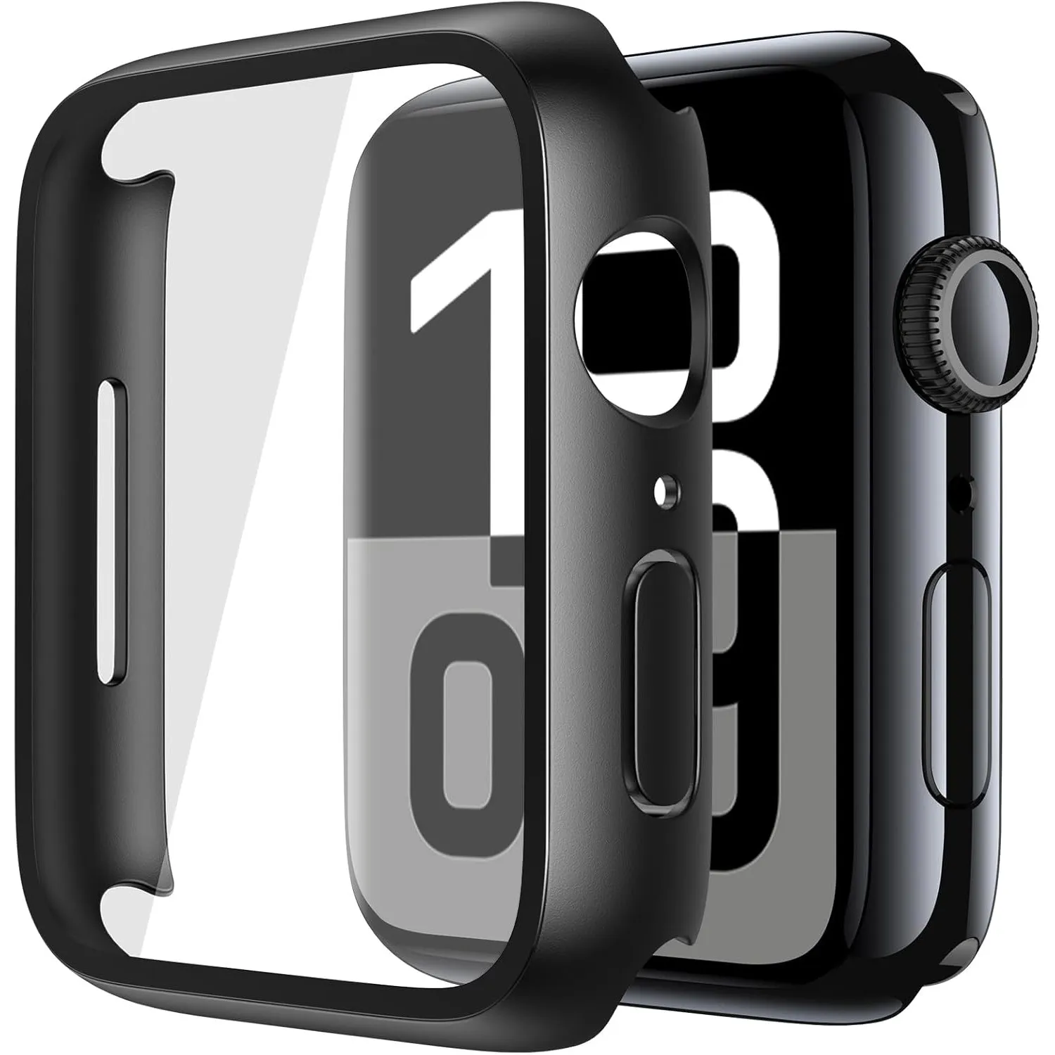 Misxi Schutzhülle mit Displayschutz für 42mm Apple Watch Series 11/10 | 2 Stück, Harte PC-Hülle, Gehärtet Displayschutz…