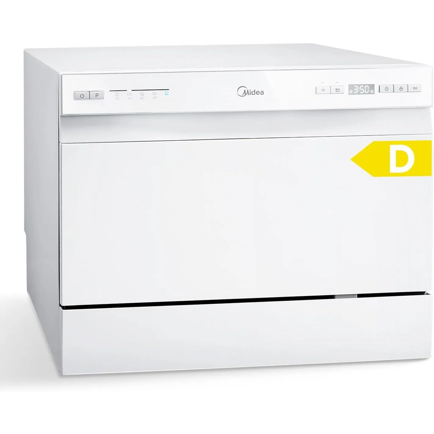Midea Mini Geschirrspüler 6 Maßgedecke Tischgeschirrspüler EEK D 47 dB