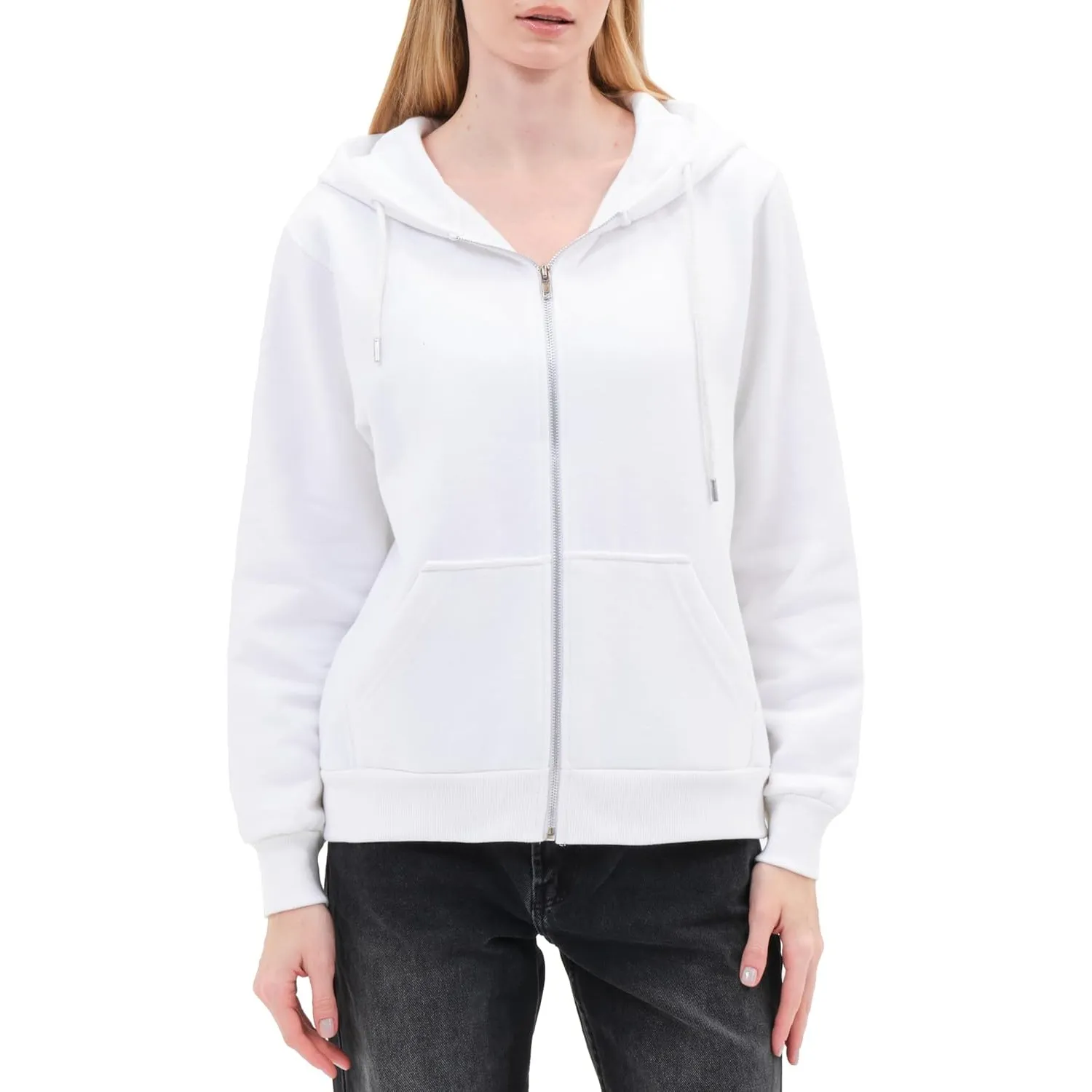 Smith & Solo Hoodie Damen – Kapuzenpullover Frauen Baumwolle Long, mit Kapuze Pullover Sweatshirt Rundhals, Slim Fit Fr…