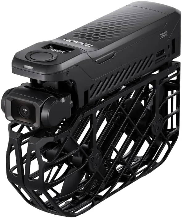 HOVERAir X1 PRO Drohne mit Kamera 4K, Faltbar Action Cam mit über 15 vollautomatischen Flugmodi, 42 KM/H, Fliegen übera…