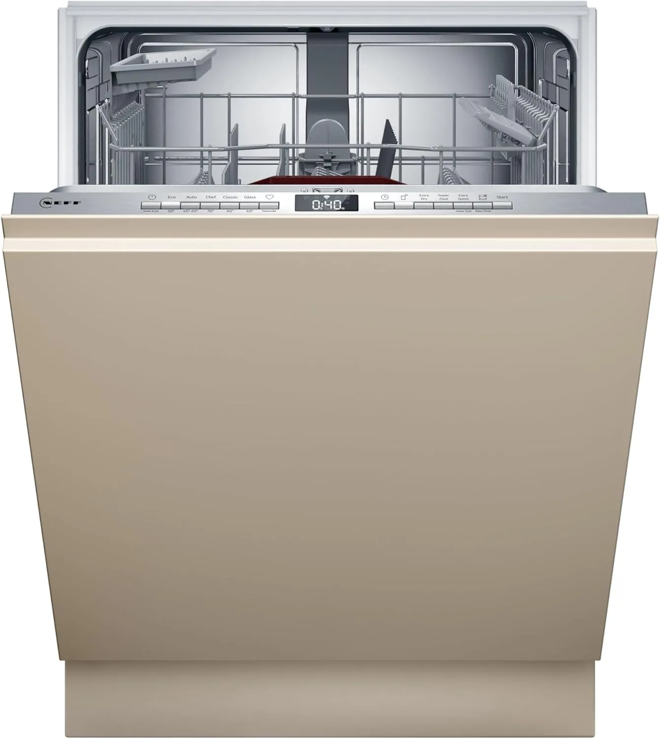 NEFF S155EAX16E, N 50, Smarter Geschirrspüler Vollintegriert 60 cm, Spülmaschine Made in Germany, Besteckkorb, Open Dry…