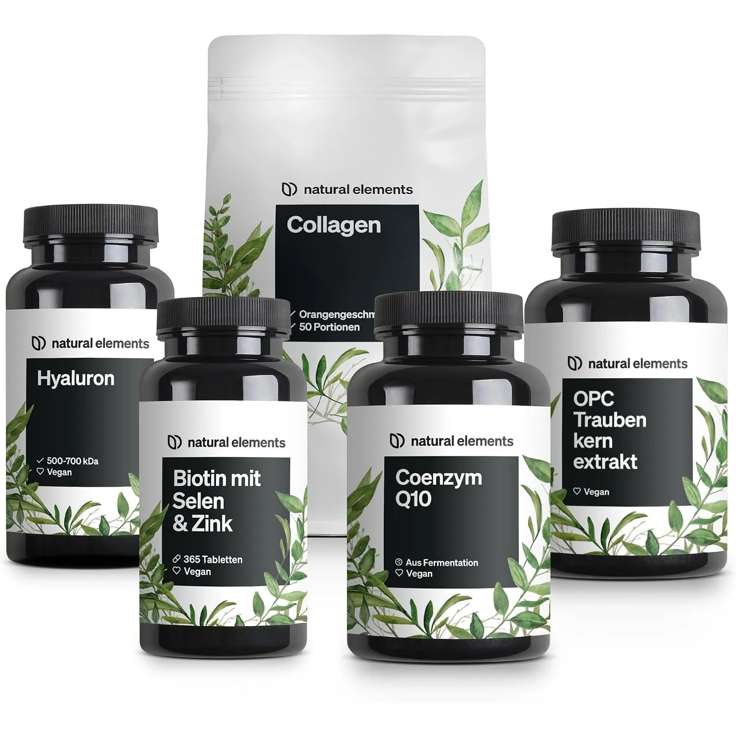 natural elements Beauty & Anti Aging Premium Set mit OPC & Q10