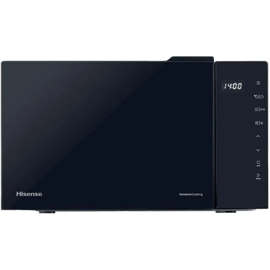 Hisense H23MOBS5HG4 Digitale Mikrowelle mit Grill, 23 Liter, 1000 W, Keramikbeschichtung, Premiumglas, Eco-Modus, progr…