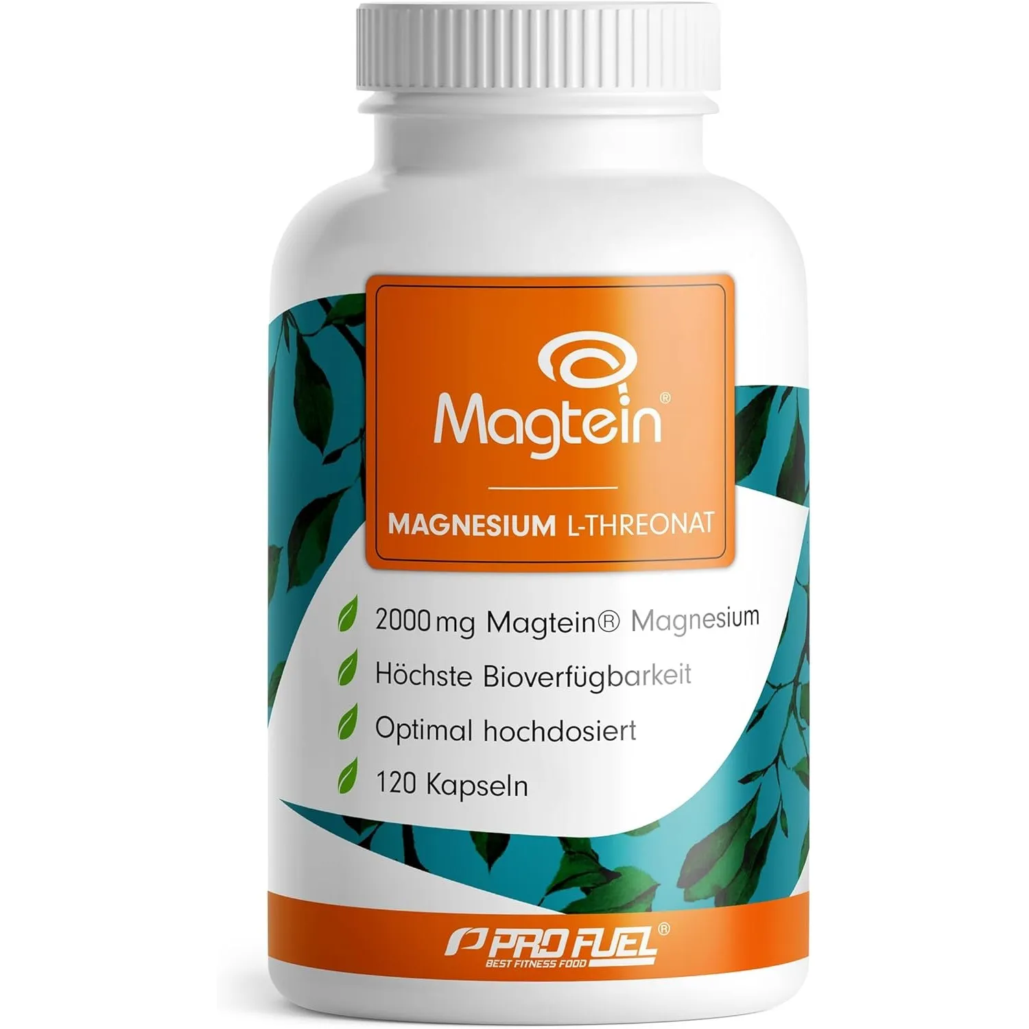 Magnesium Threonate Kapseln 120x - mit 2000 mg Magtein® Magnesium-L-Threonat pro Tag - innovative, patentierte Magnesiu…