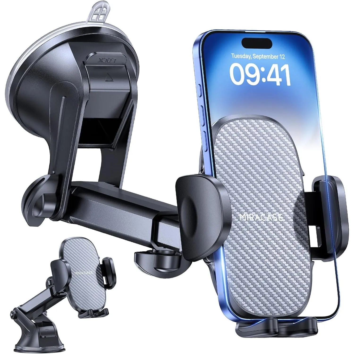 Miracase Handyhalterung Auto[Stärkst Saugnapf] Handyhalter fürs Autos